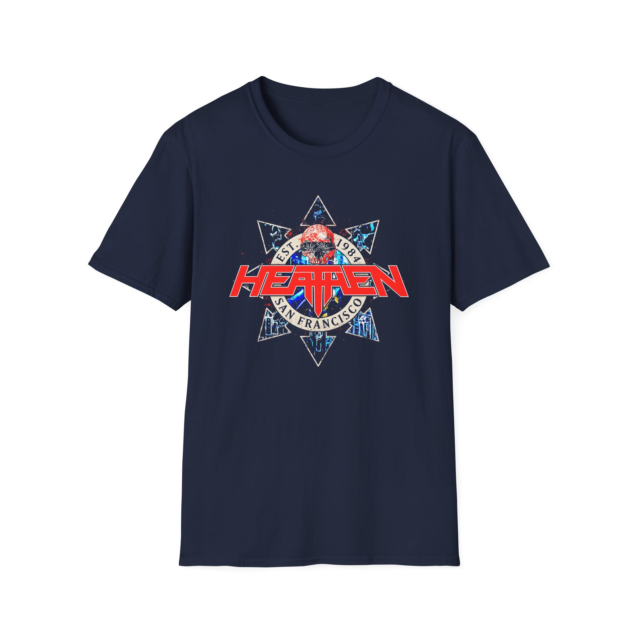 Heathen Est. 1984 Sf Tour Unisex Softstyle T-Shirt