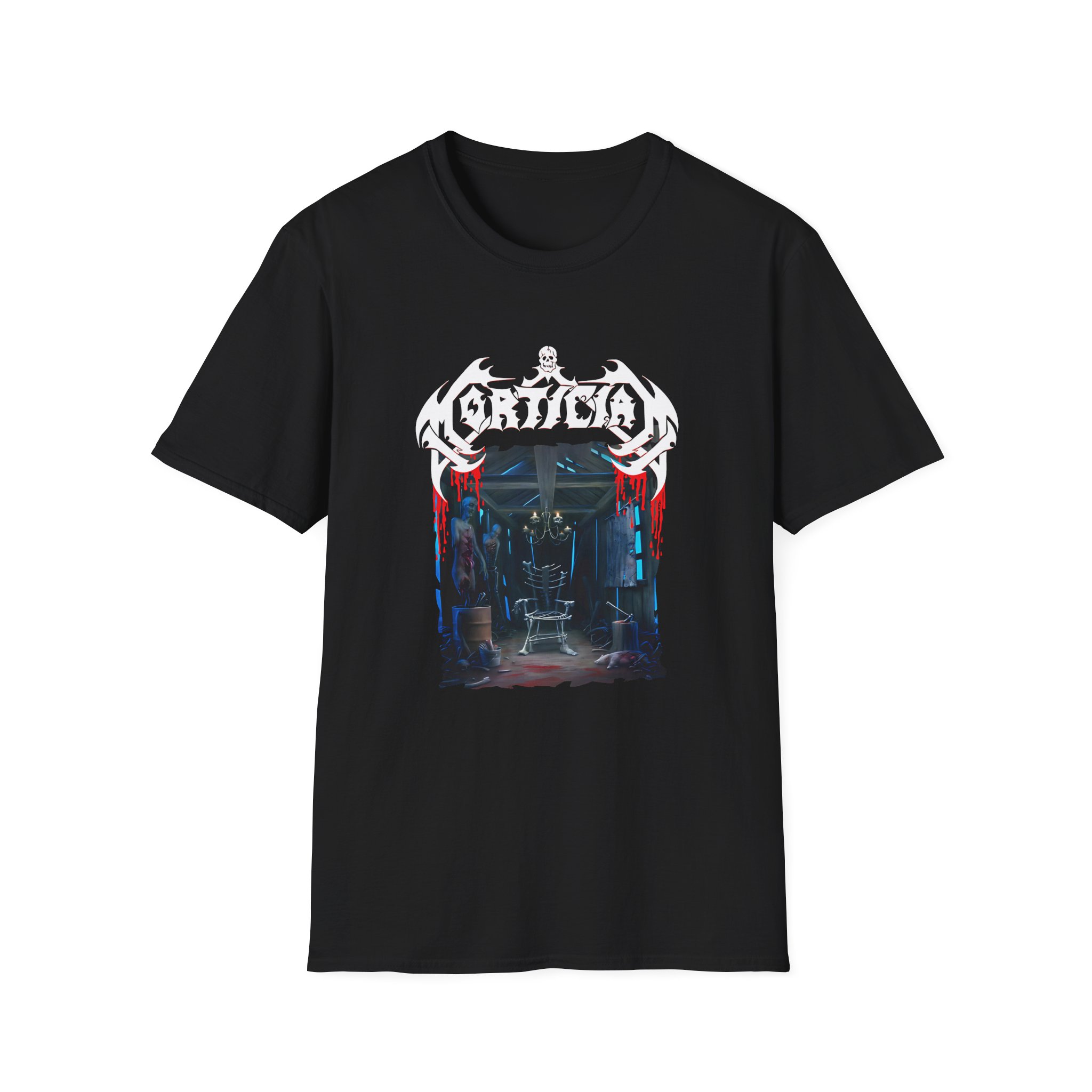 Mortician Hacked Up for Barbecue Unisex Softstyle T-Shirt