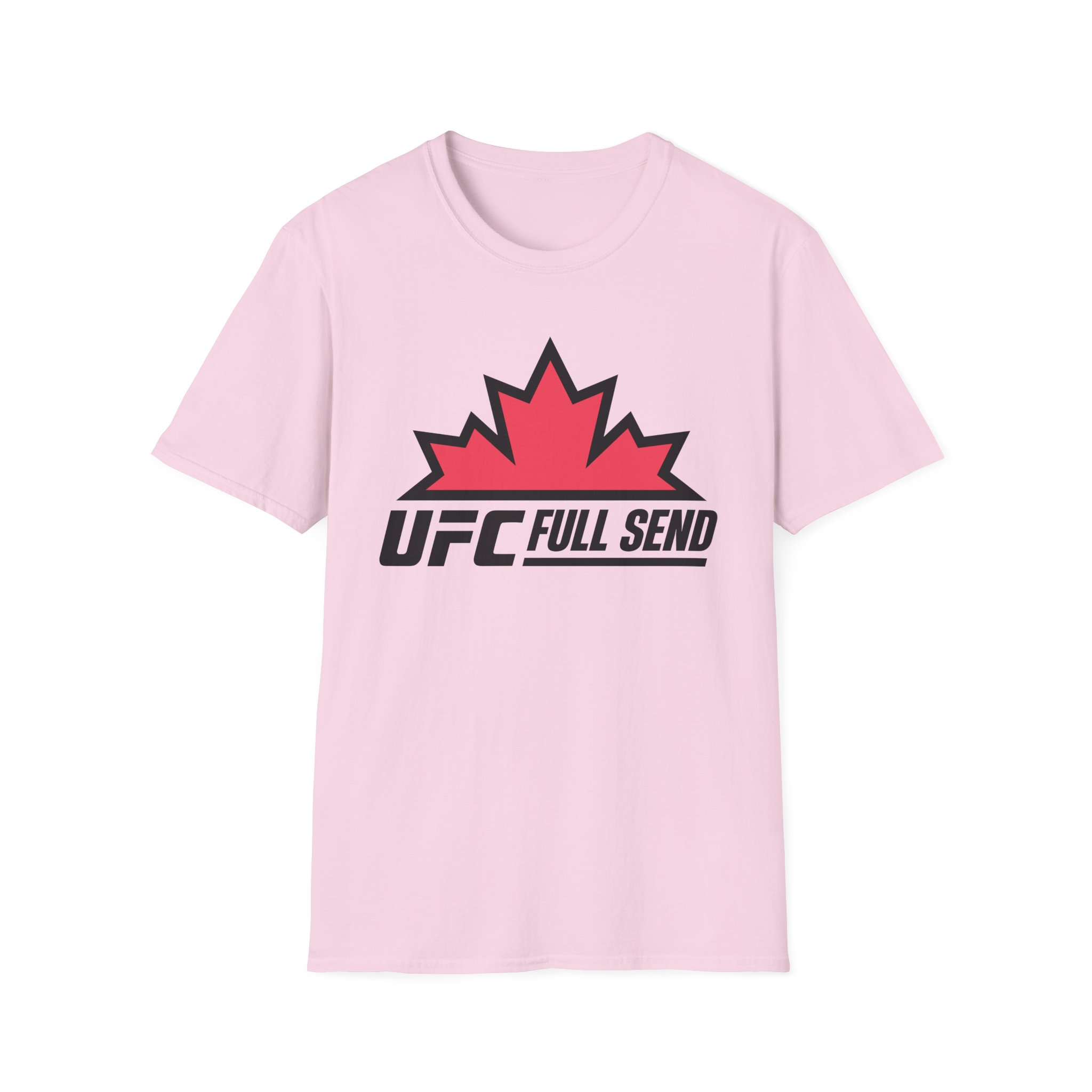 Full Send UFC Canada Leaf Unisex Softstyle T-Shirt