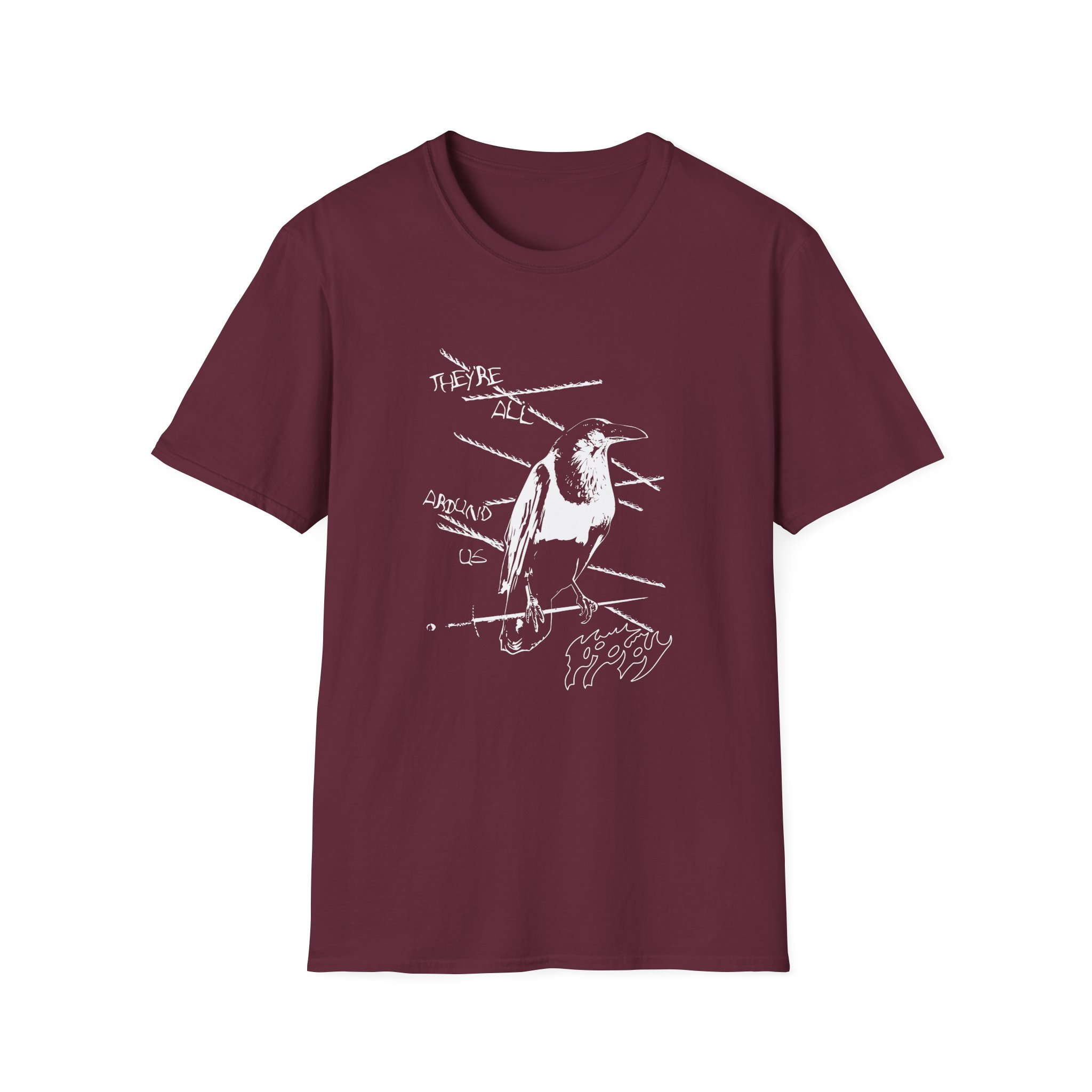 Poppy They're All Around Us Unisex Softstyle T-Shirt