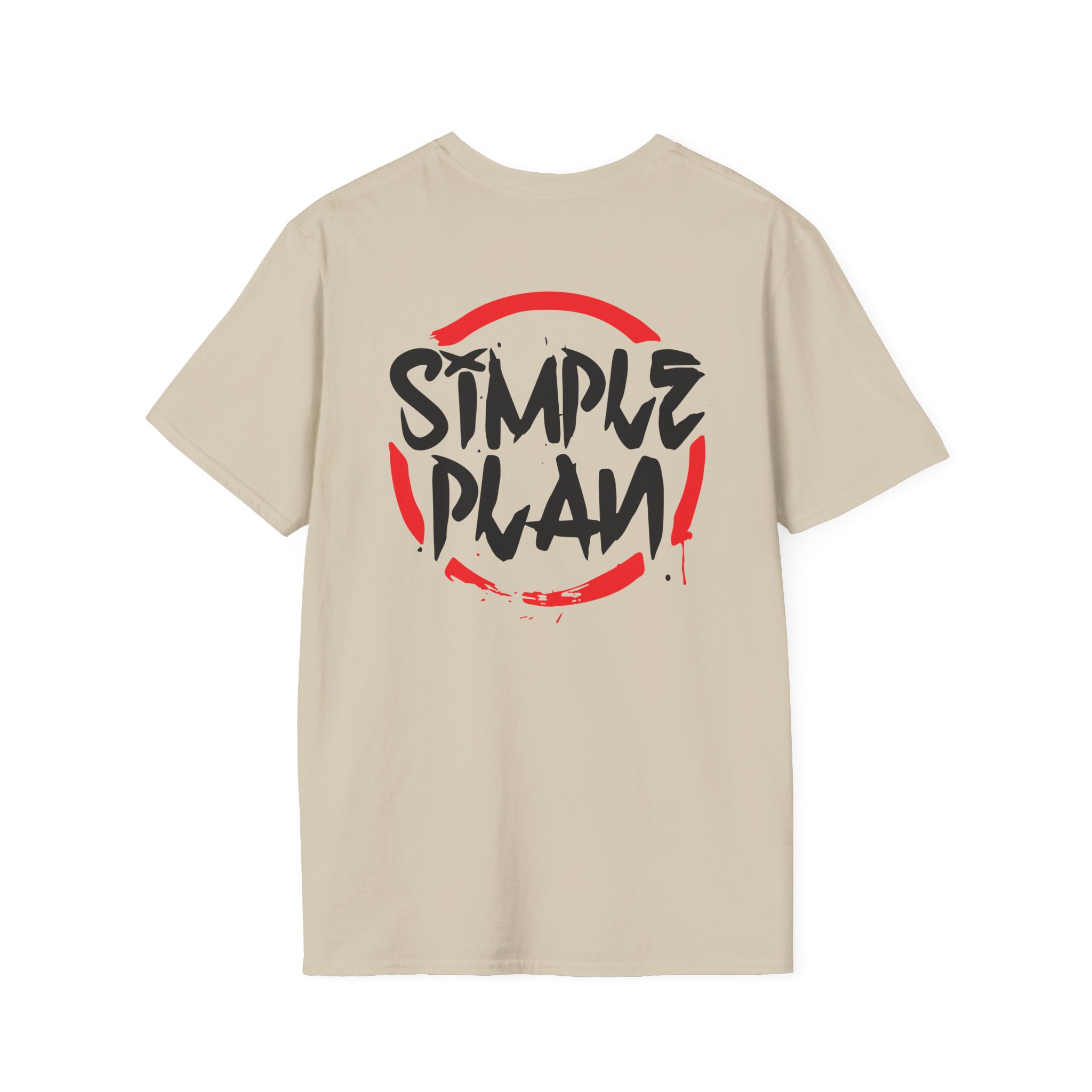 Simple Plan Circle Splat Unisex Softstyle T-Shirt