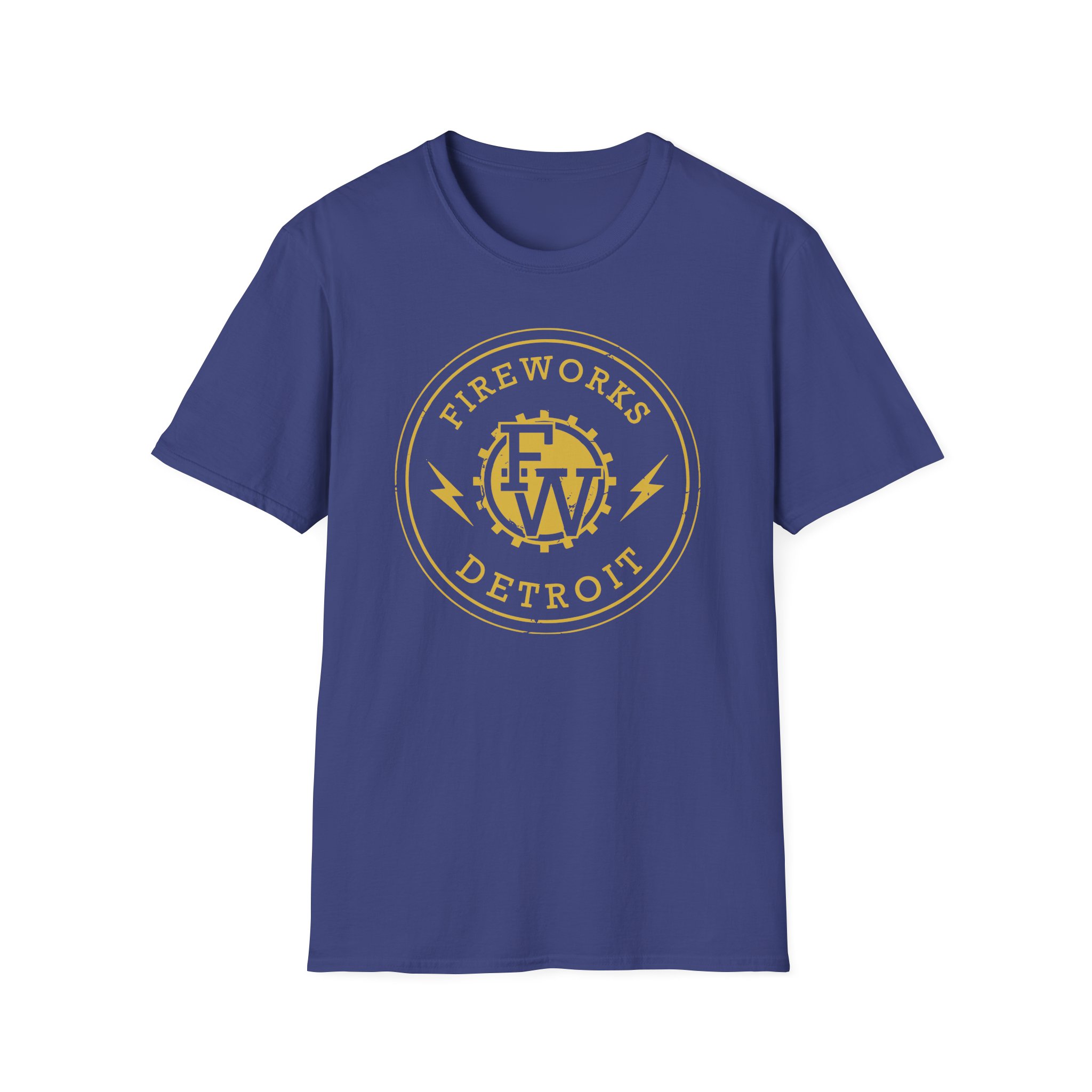 Fireworks Lightning Bolt Unisex Softstyle T-Shirt