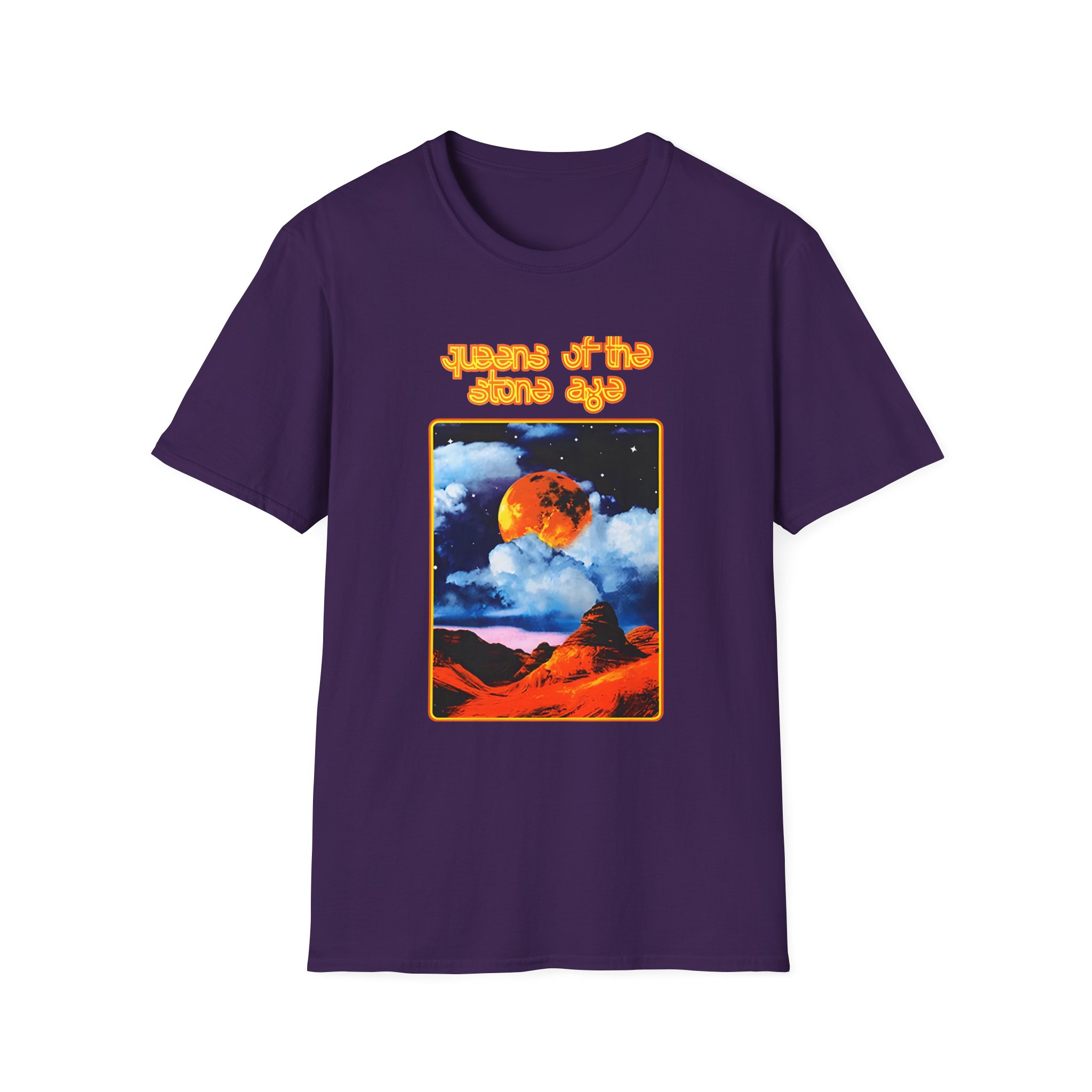 Queens of the Stone Age Moon Landscape Unisex Softstyle T-Shirt
