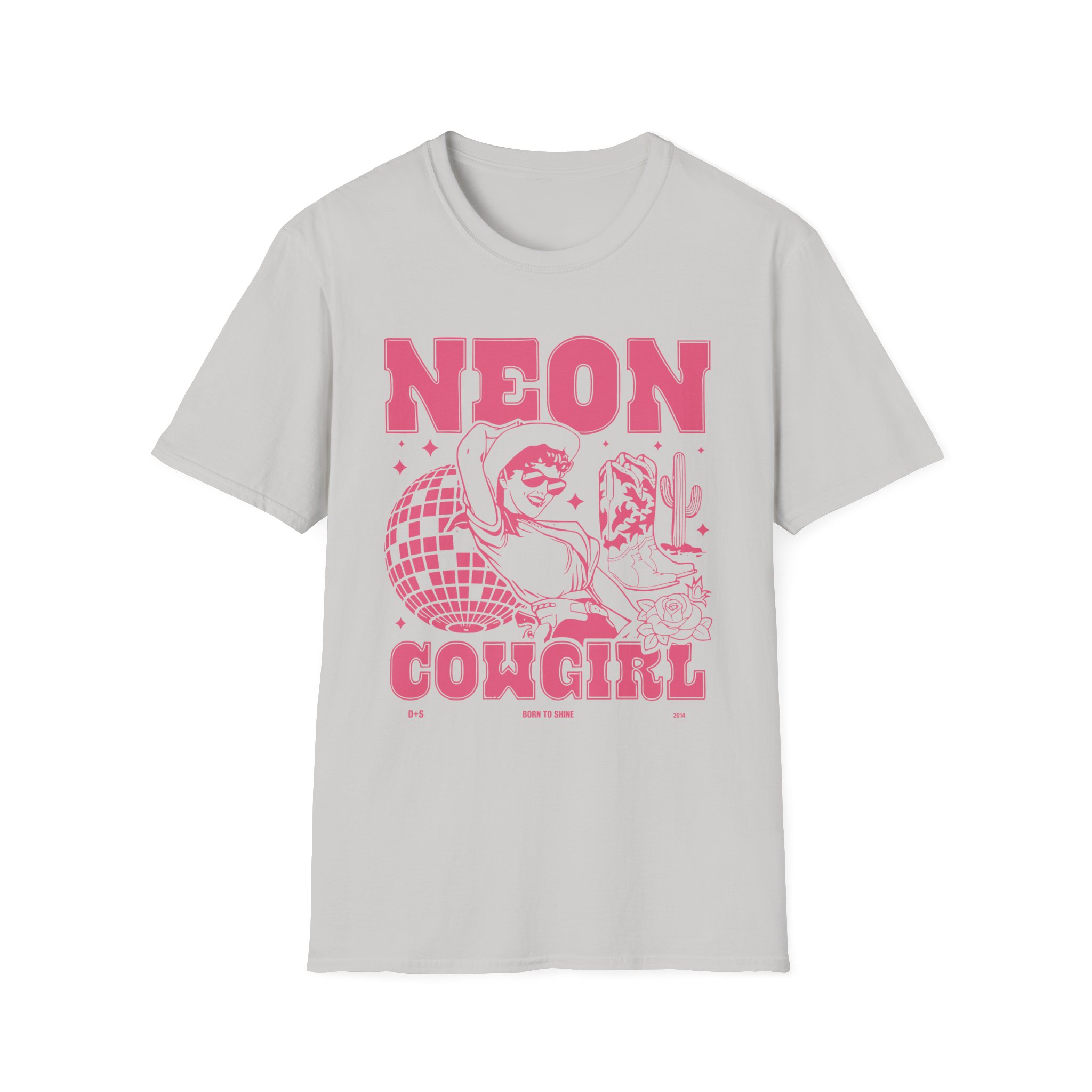 Dan and Shay Neon Cowgirl Unisex Softstyle T-Shirt