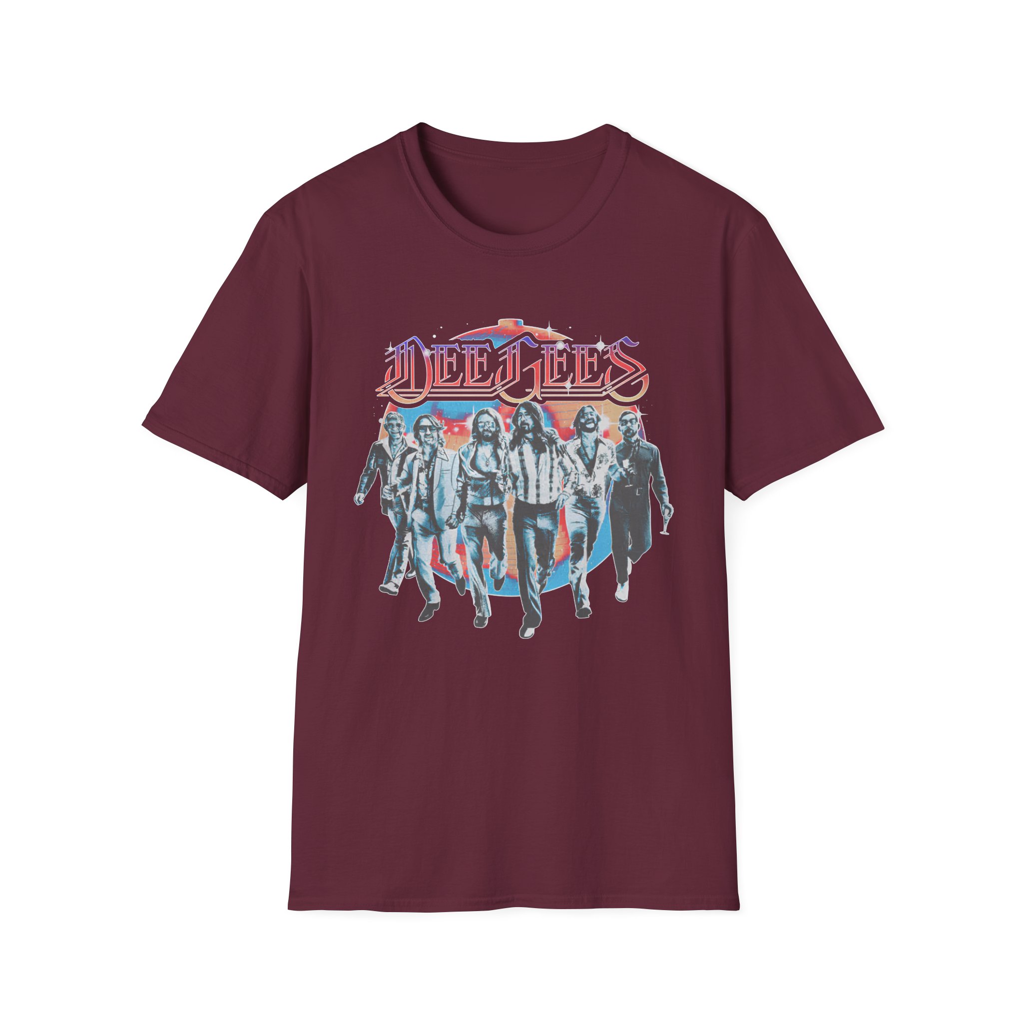 Foo Fighters Dee Gees Hail Satin Unisex Softstyle T-Shirt