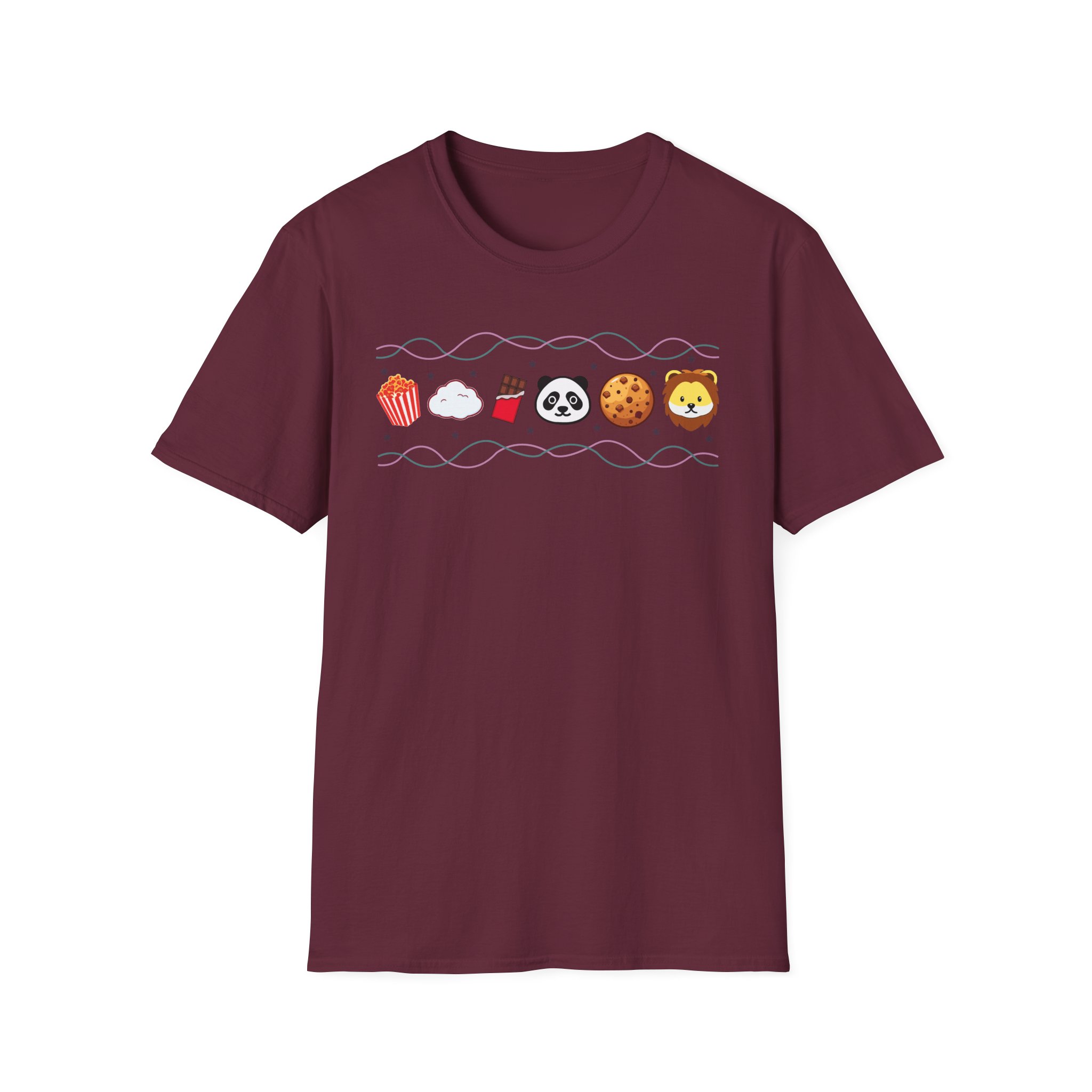 Harlow and Popcorn Emoji Unisex Softstyle T-Shirt
