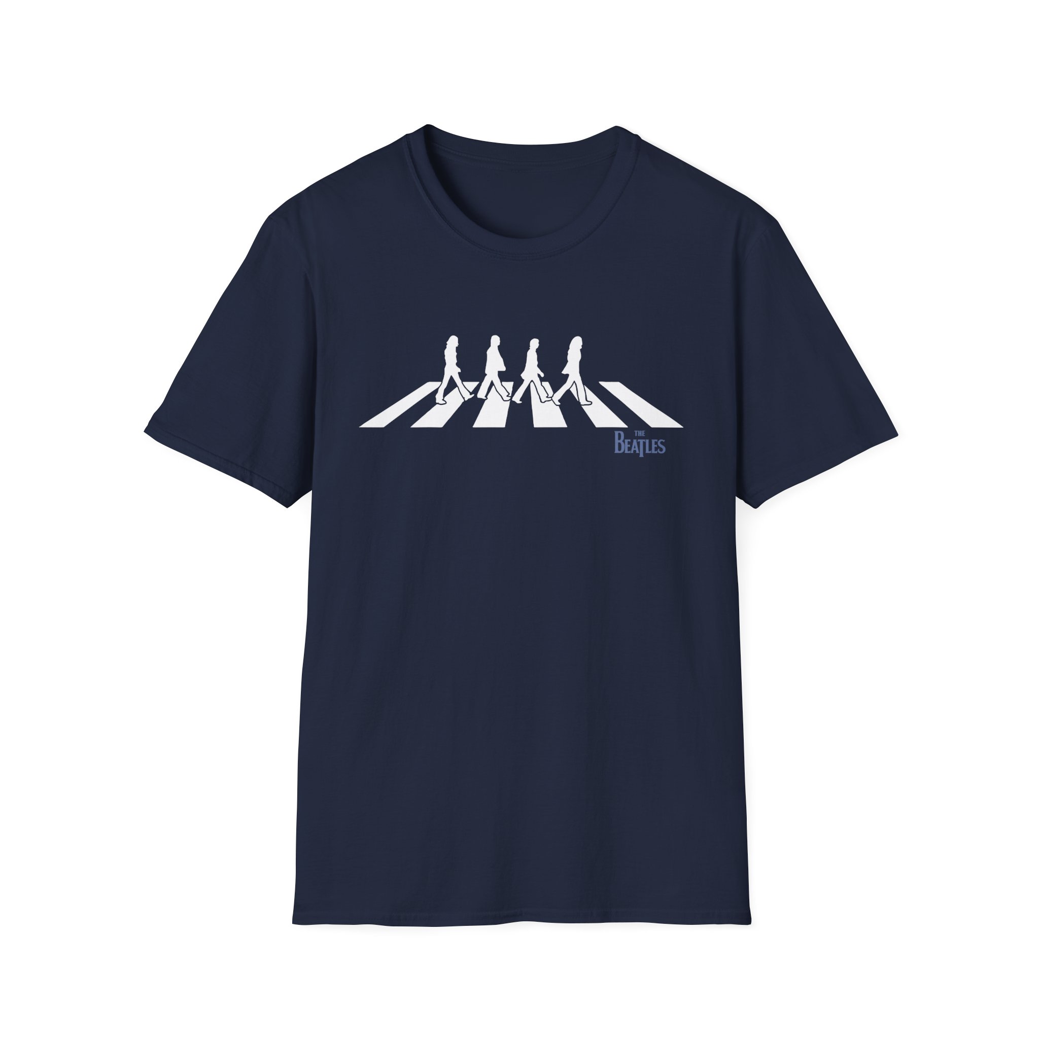 The Beatles Distressed Abbey Road Silhouette Unisex Softstyle T-Shirt