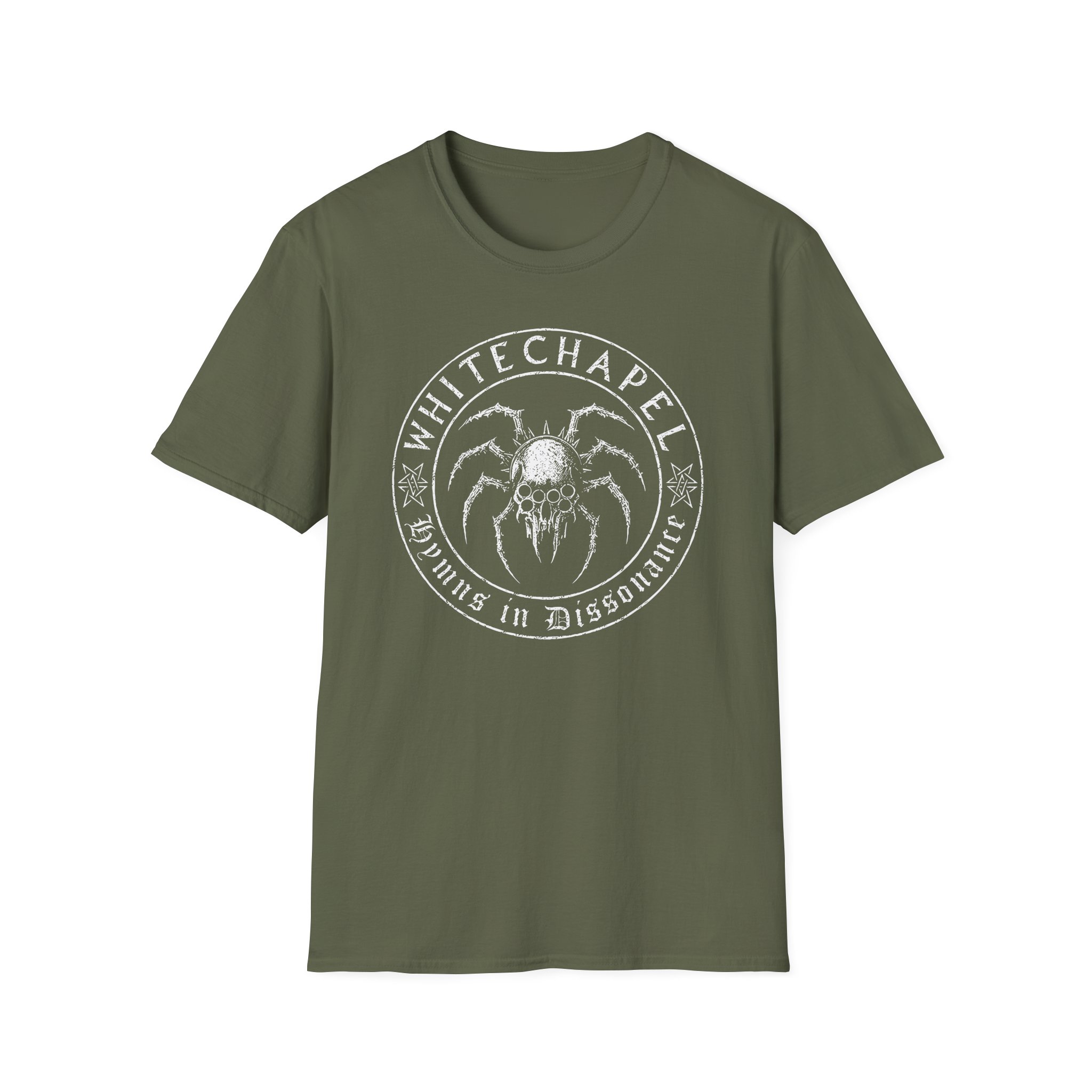 Whitechapel Spider Skull Unisex Softstyle T-Shirt