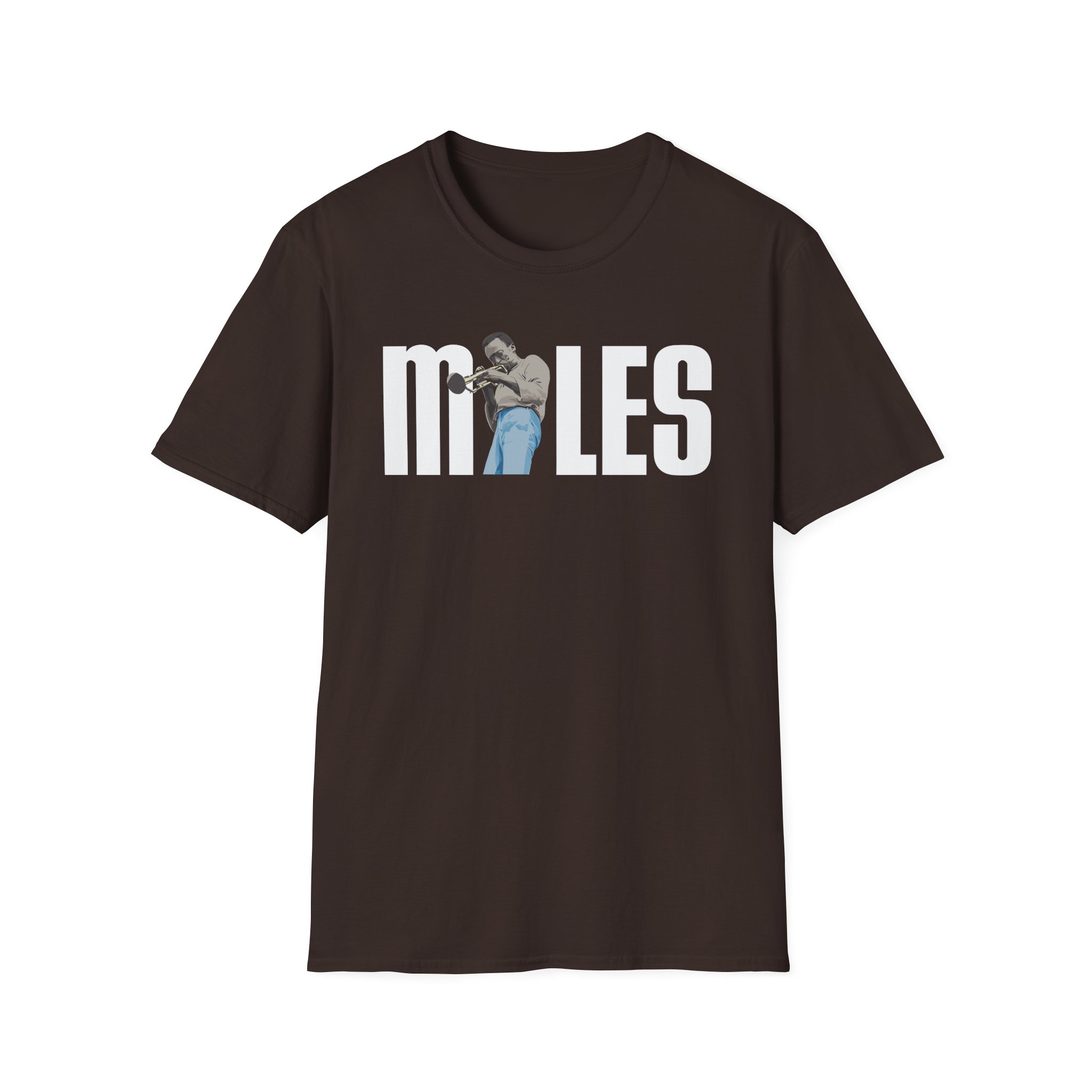 Miles Davis Playing Unisex Softstyle T-Shirt