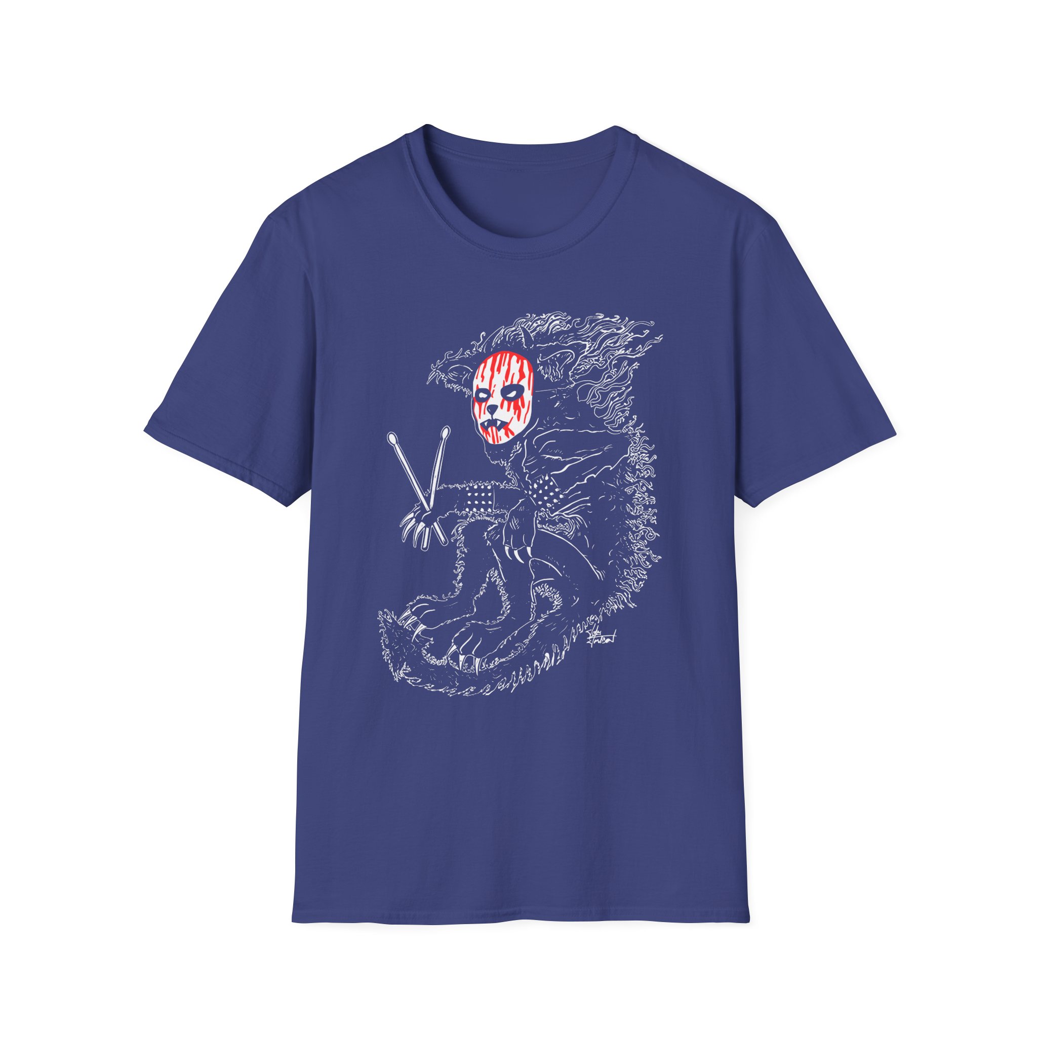 Murderdolls Joey Jordison Joey Cat Blood Mask Unisex Softstyle T-Shirt