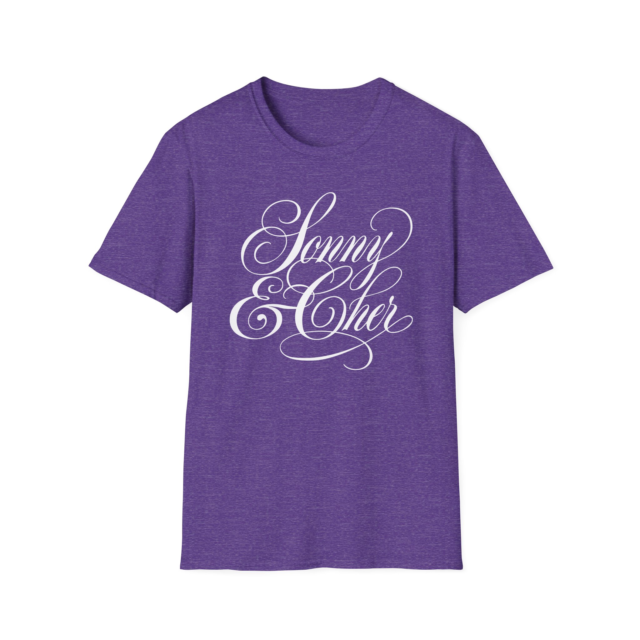 Sonny & Cher Fancy Script Unisex Softstyle T-Shirt