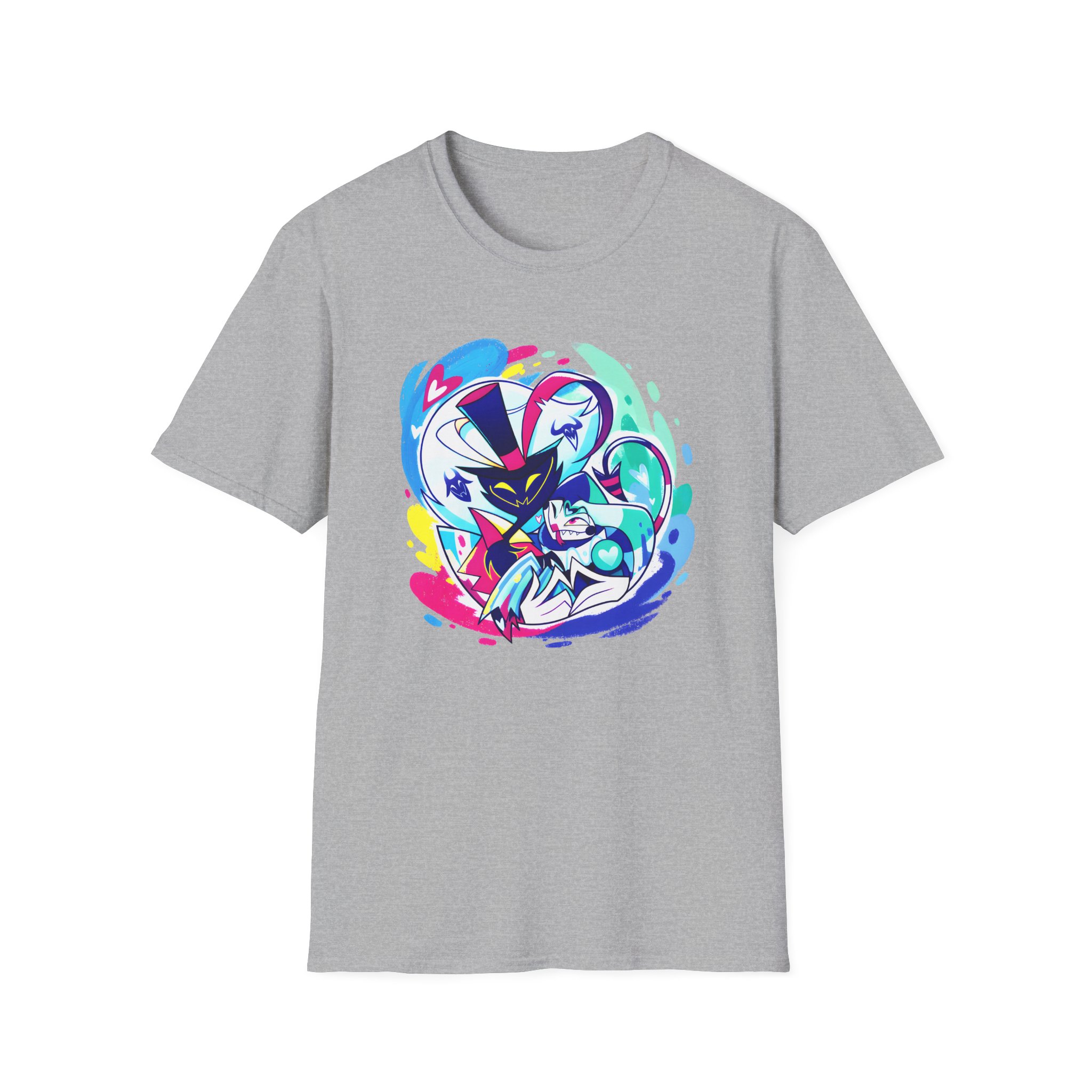 Helluva Boss Ozzie & Fizz Micro Ribbed Unisex Softstyle T-Shirt