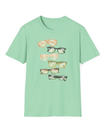 Good Mythical Morning Link's Glasses Evolution unisex softstyle t-shirt