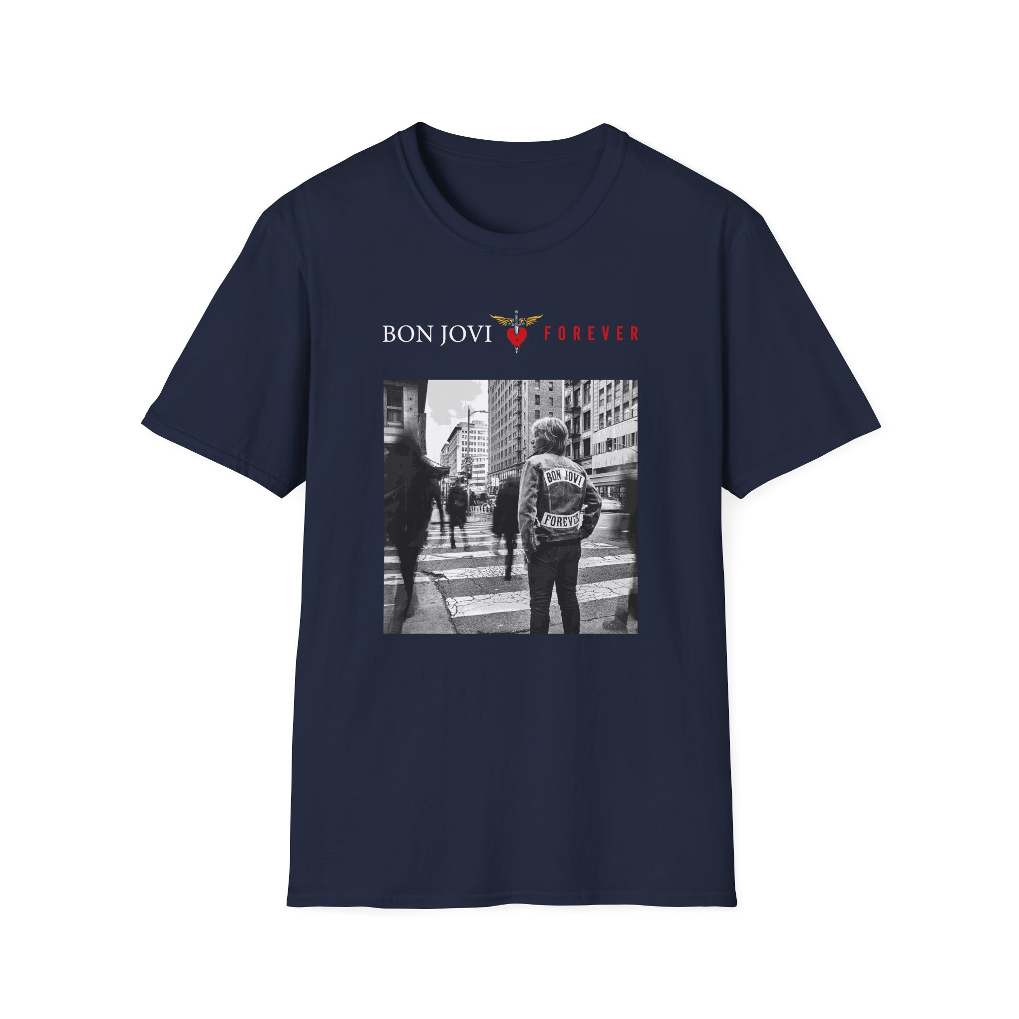 Bon Jovi Album Cover Unisex Softstyle T-Shirt