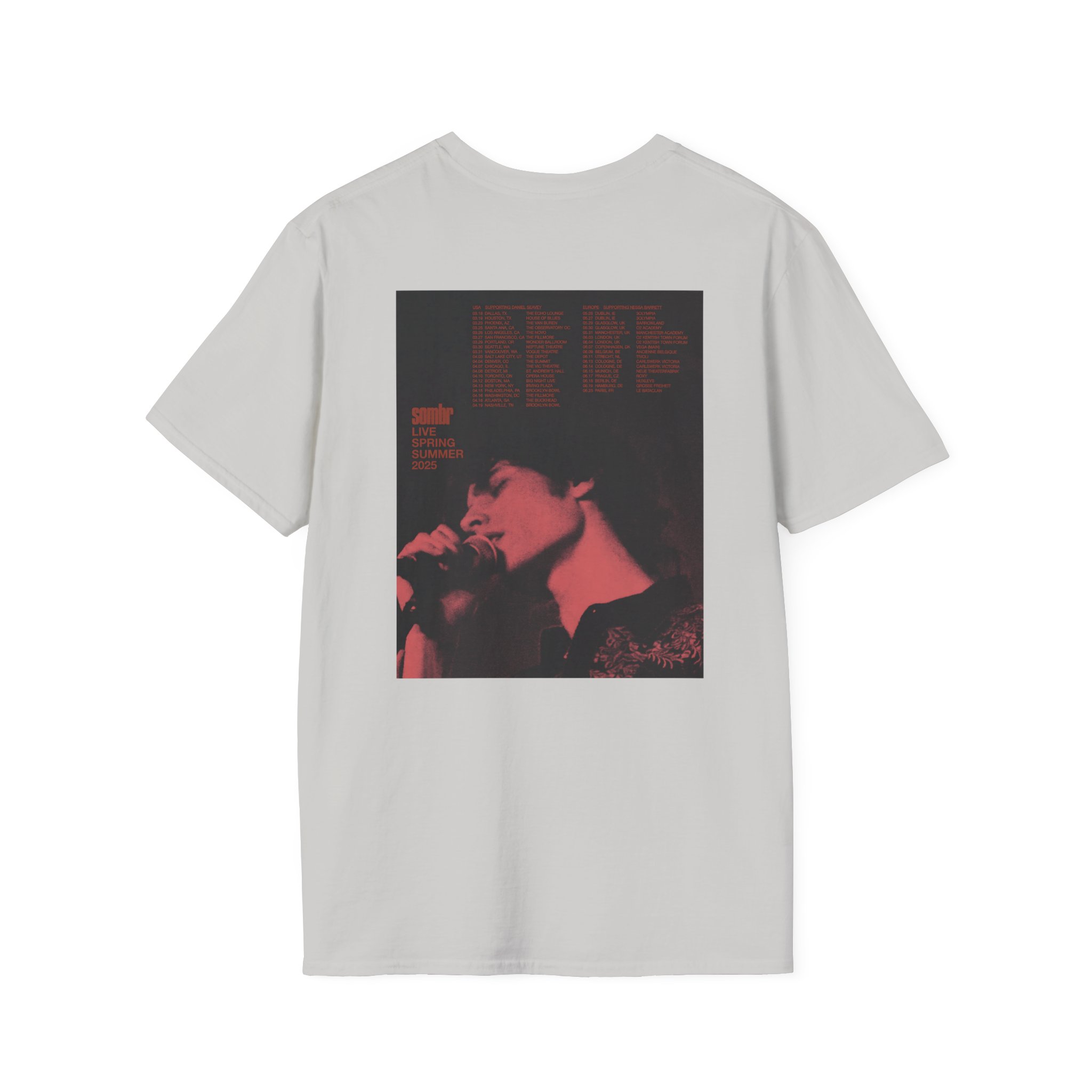 Sombr Live Spring 2025 Tour Unisex T-Shirt