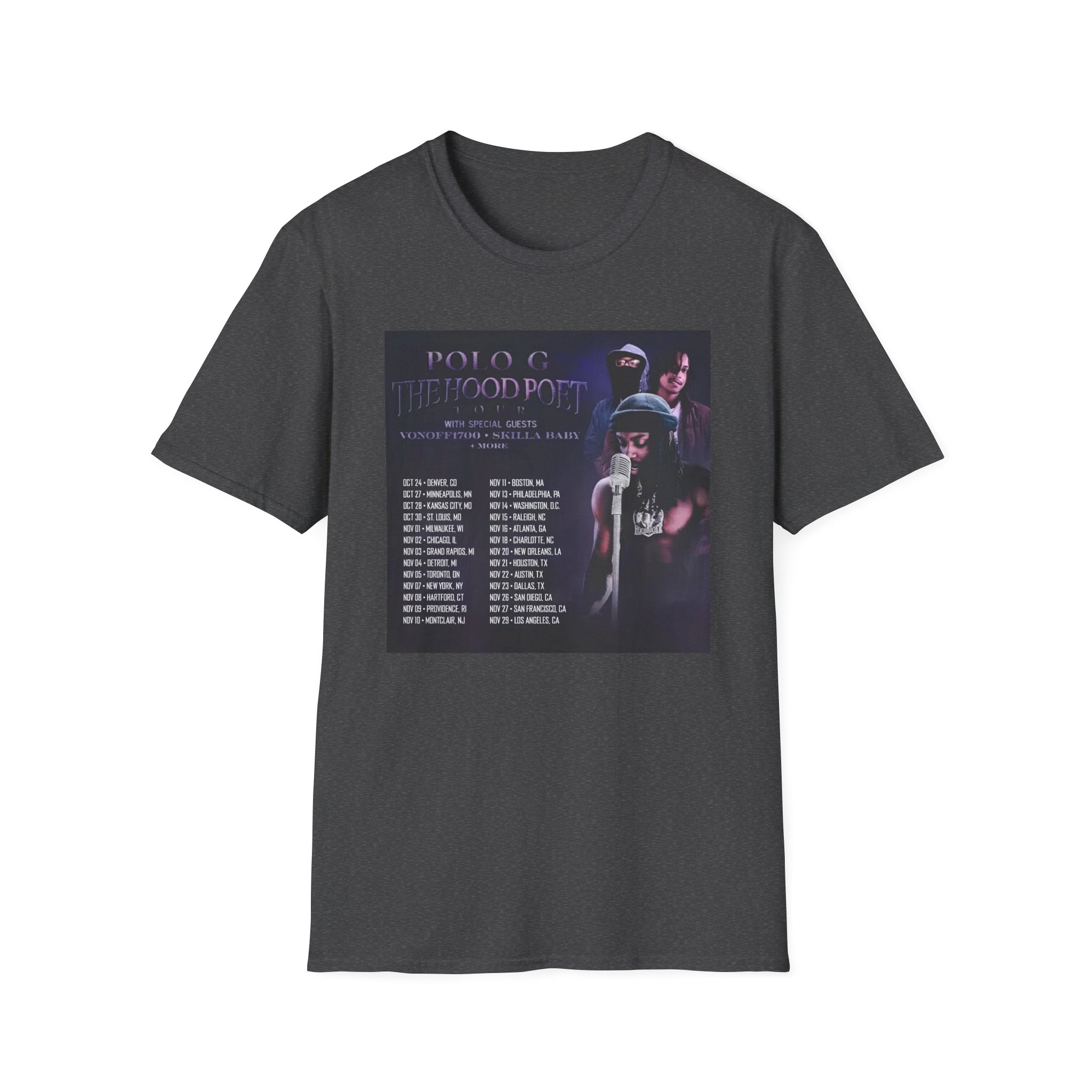 Polo G Hood Poet Unisex Softstyle T-Shirt