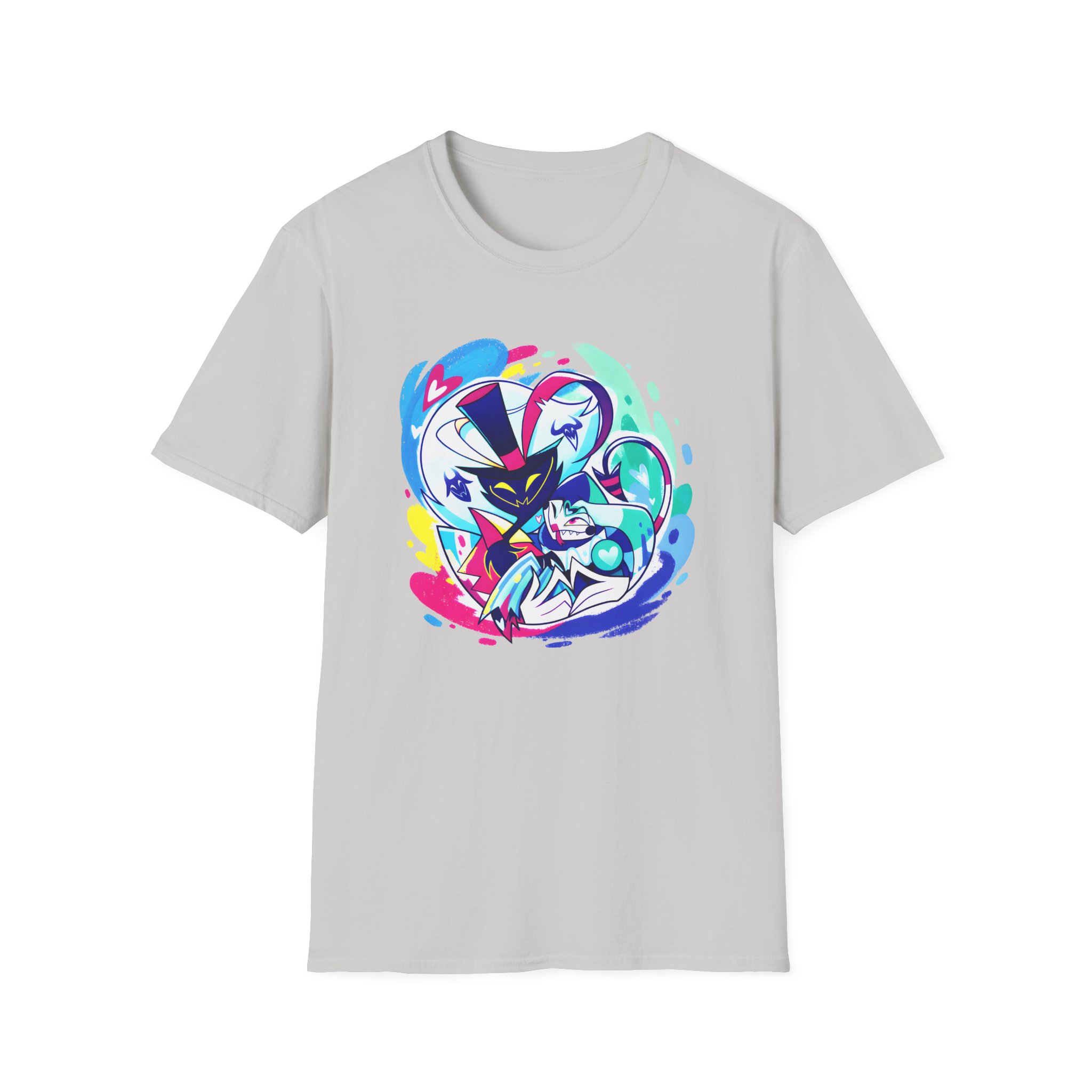 Helluva Boss Ozzie & Fizz Micro Ribbed Unisex Softstyle T-Shirt