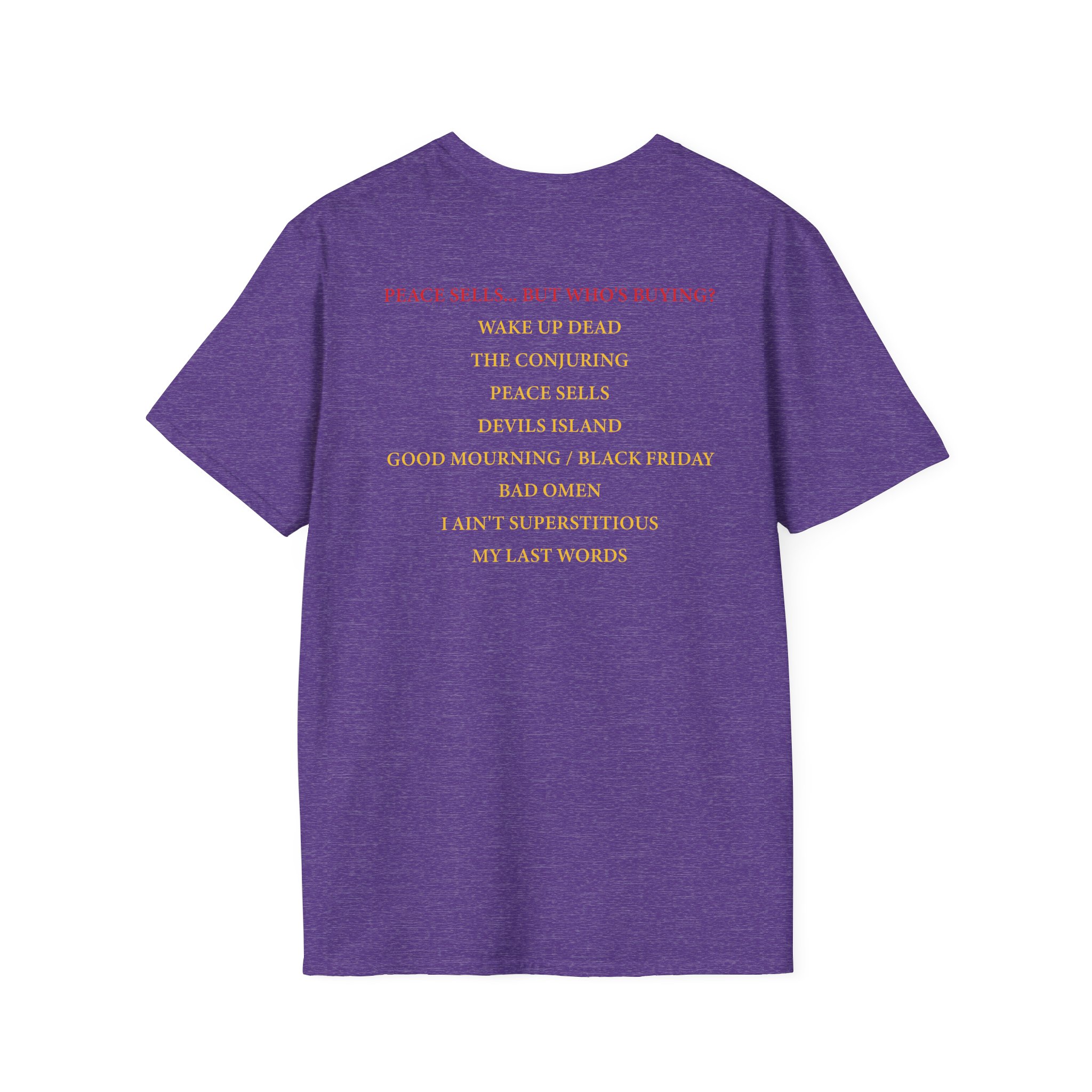 Megadeth Peace Sells Tracklist Unisex Softstyle T-Shirt