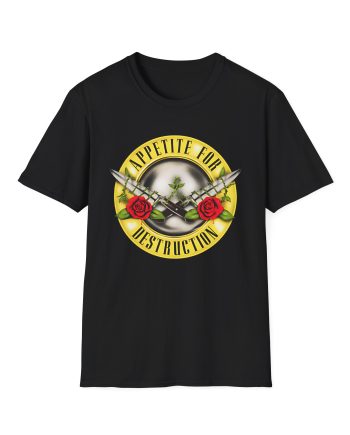 Guns N Roses Appetite for Destruction Knives Unisex Softstyle T-Shirt
