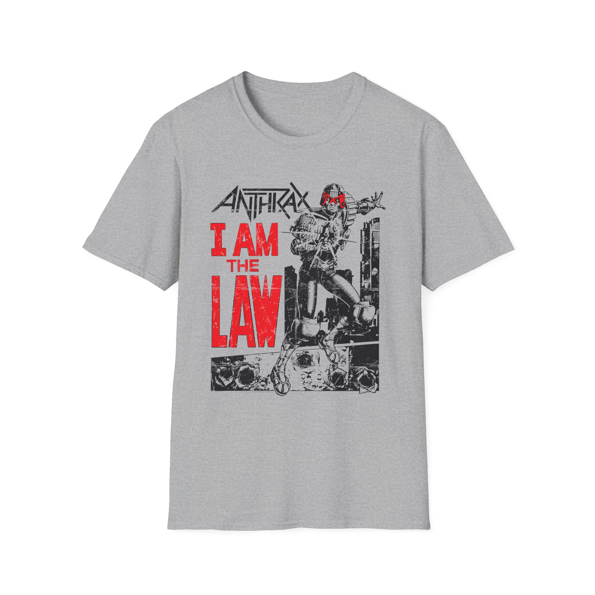 Anthrax I AM THE LAW Unisex Softstyle T-Shirt