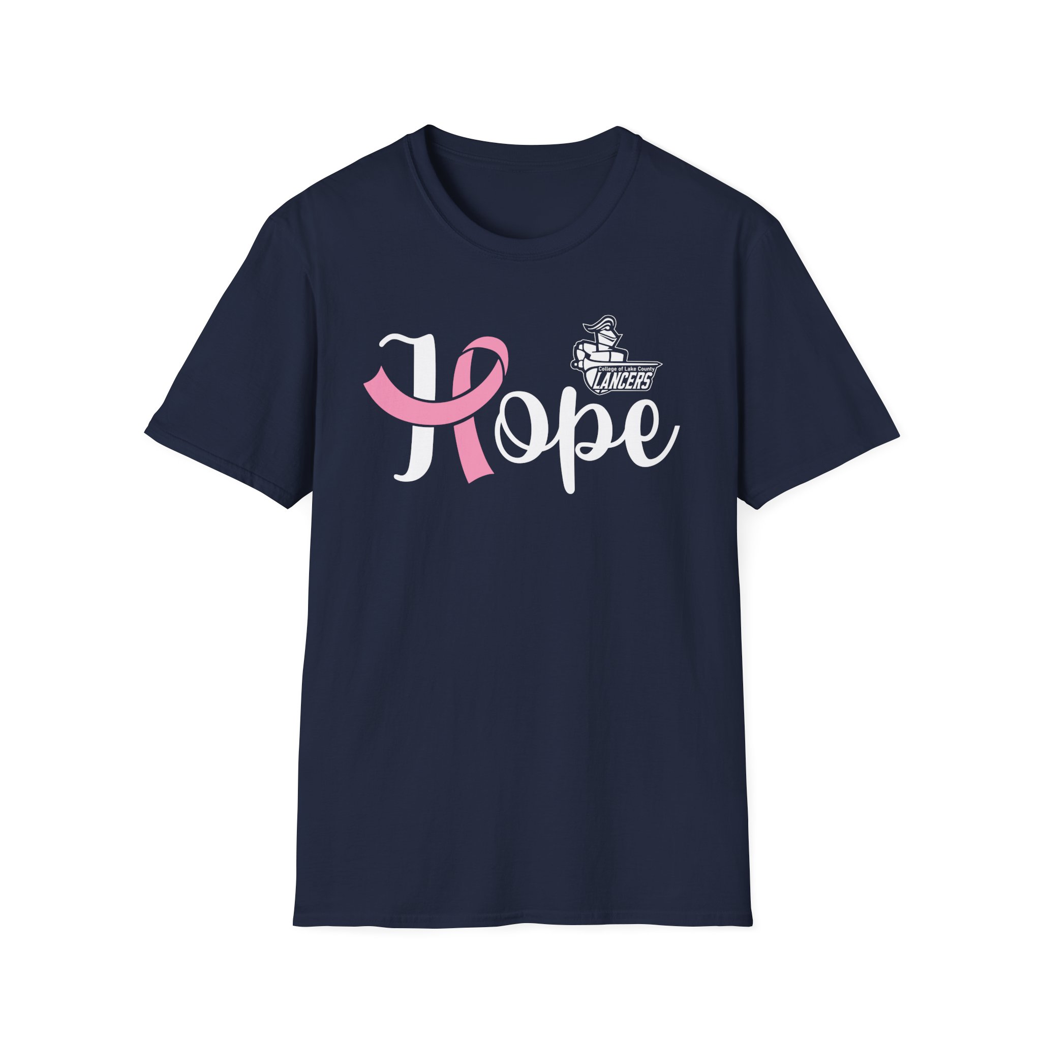 College Lake County Ribbon Hope Unisex Softstyle T-Shirt