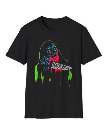 Mastodon Artist Series Cjk Neon Knife Skull Reaper Unisex Softstyle T-Shirt