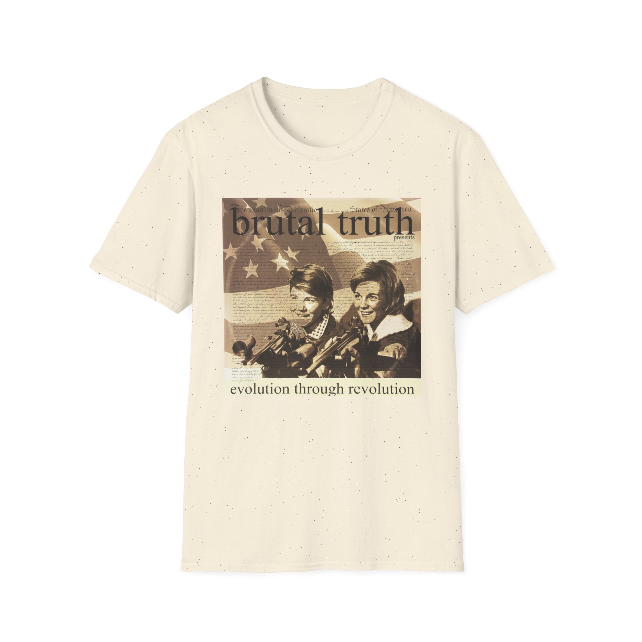 Brutal Truth Evolution Through Revolution Unisex Softstyle T-Shirt