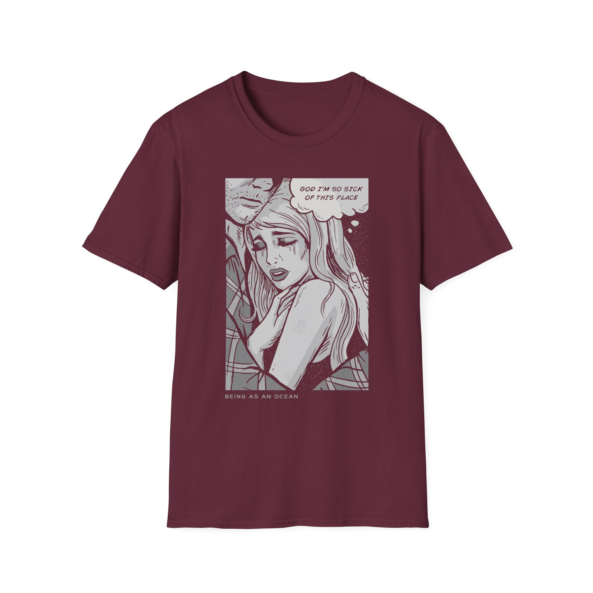 Being as an Ocean Comic Girl 10 Year Unisex Softstyle T-Shirt