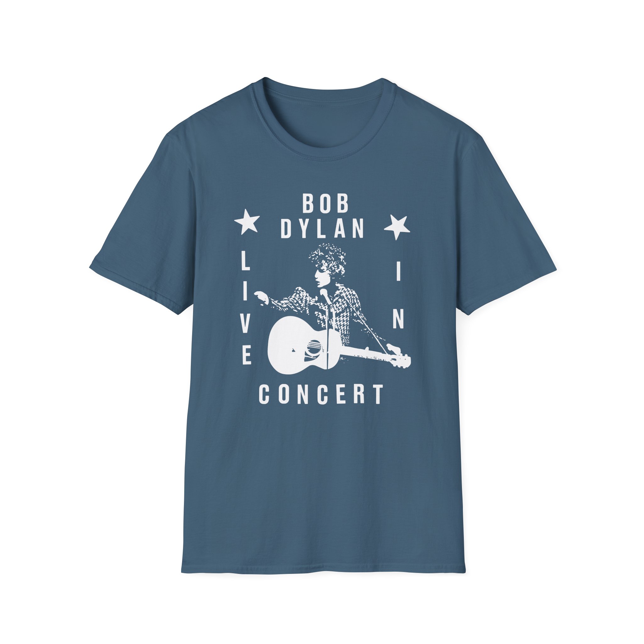 Bob Dylan Live In Concert Unisex Softstyle T-Shirt