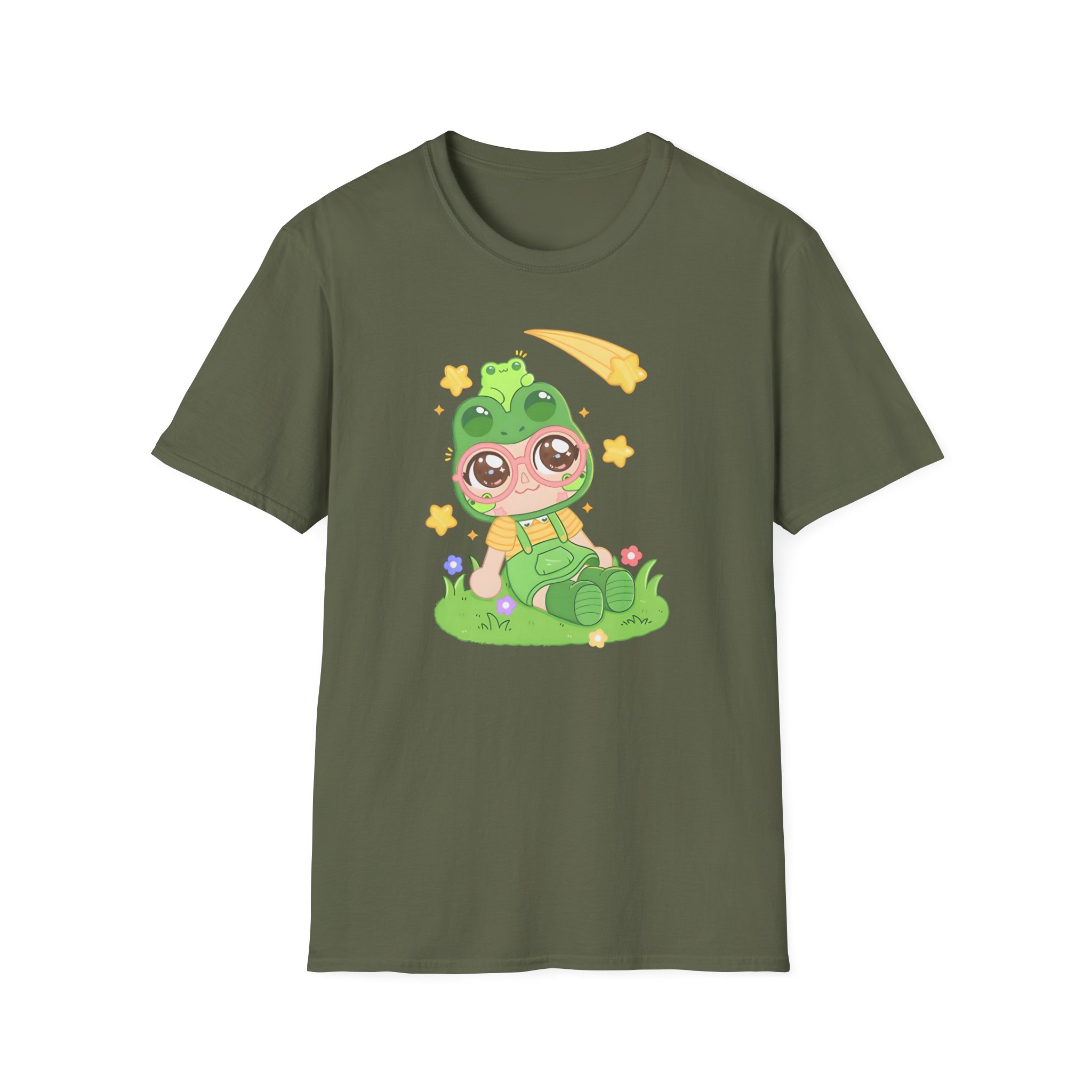Froggy Crossing Shooting Star Unisex Softstyle T-Shirt