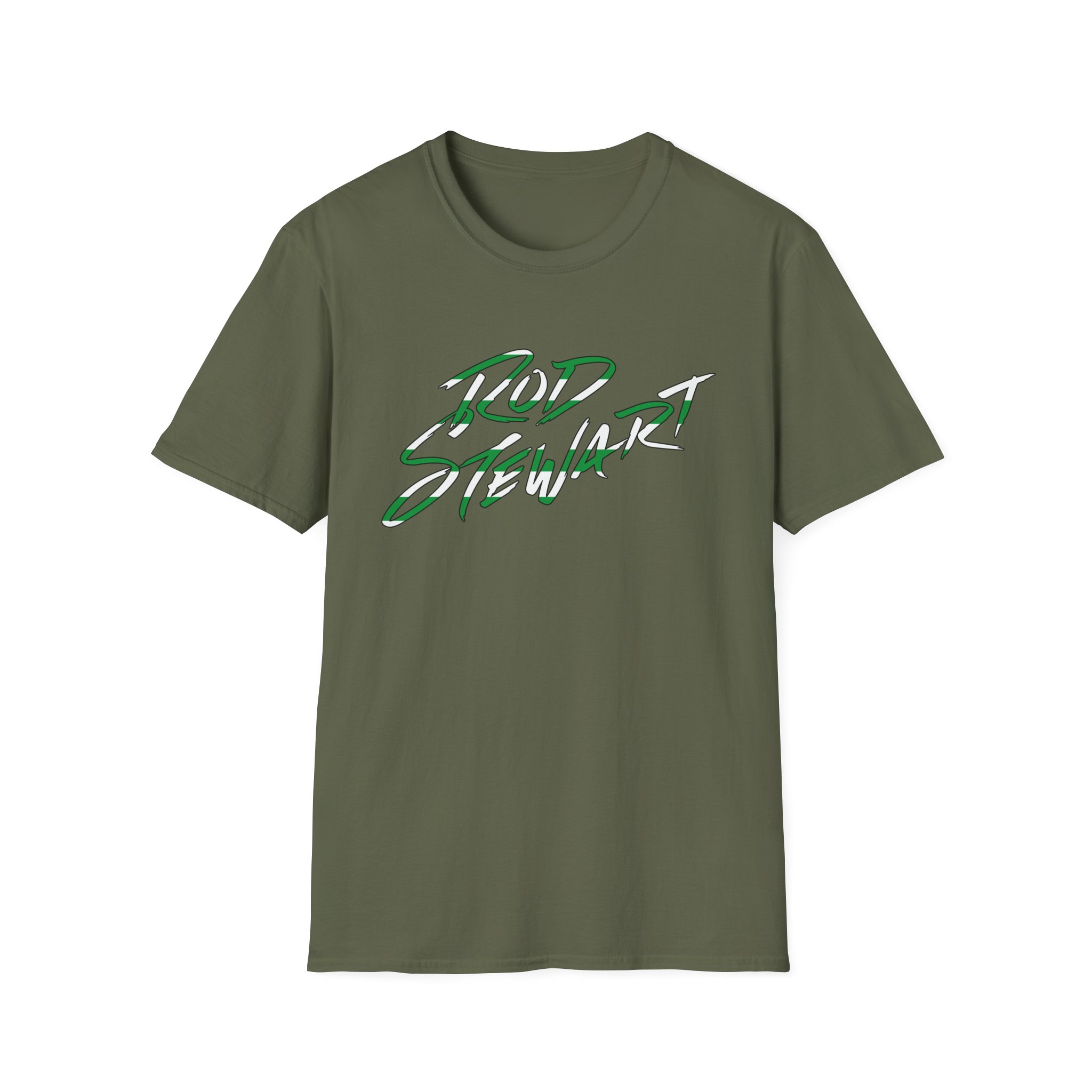 R S Striped Logo Forever Unisex Softstyle T-Shirt