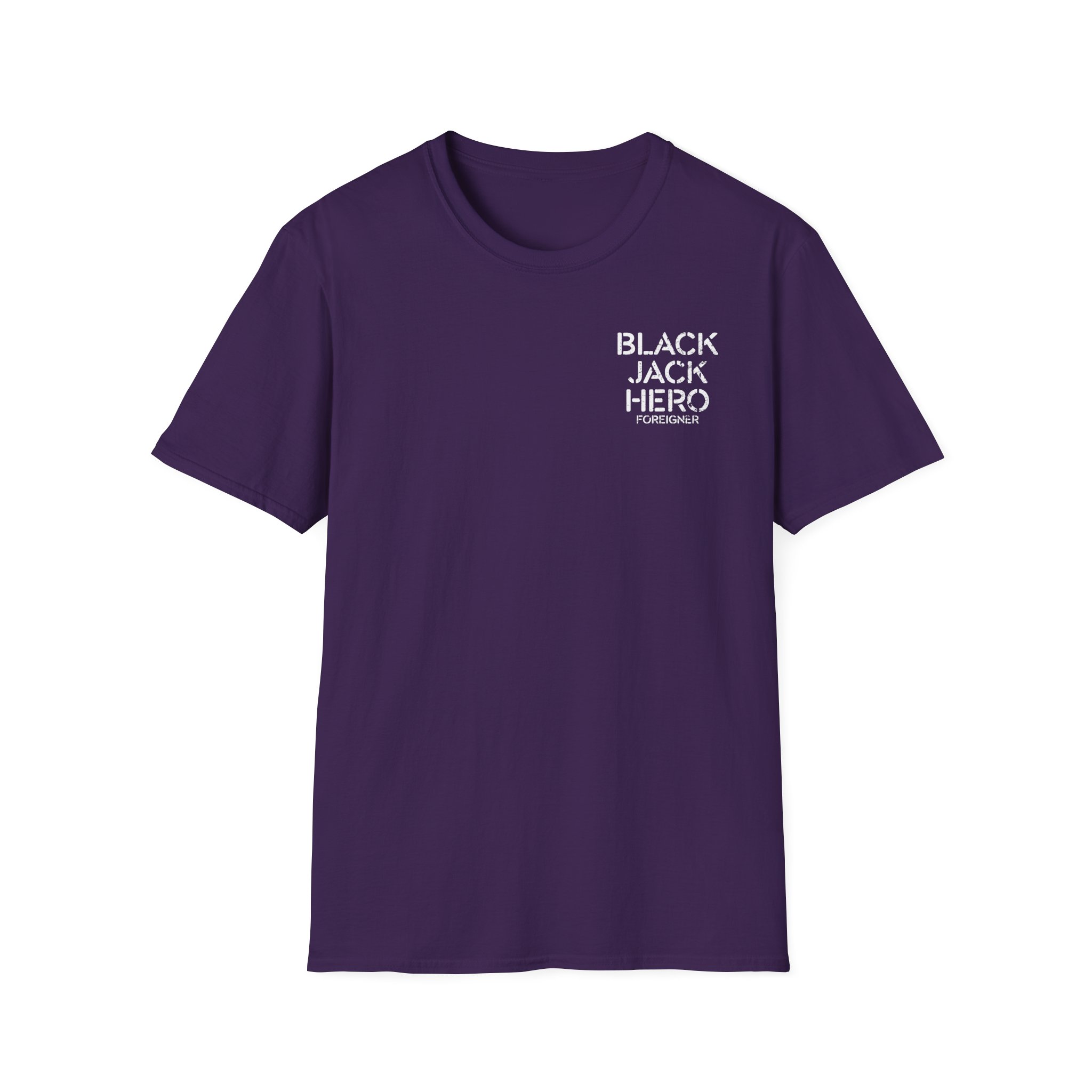 Foreigner Black Jack Hero Unisex Softstyle T-Shirt