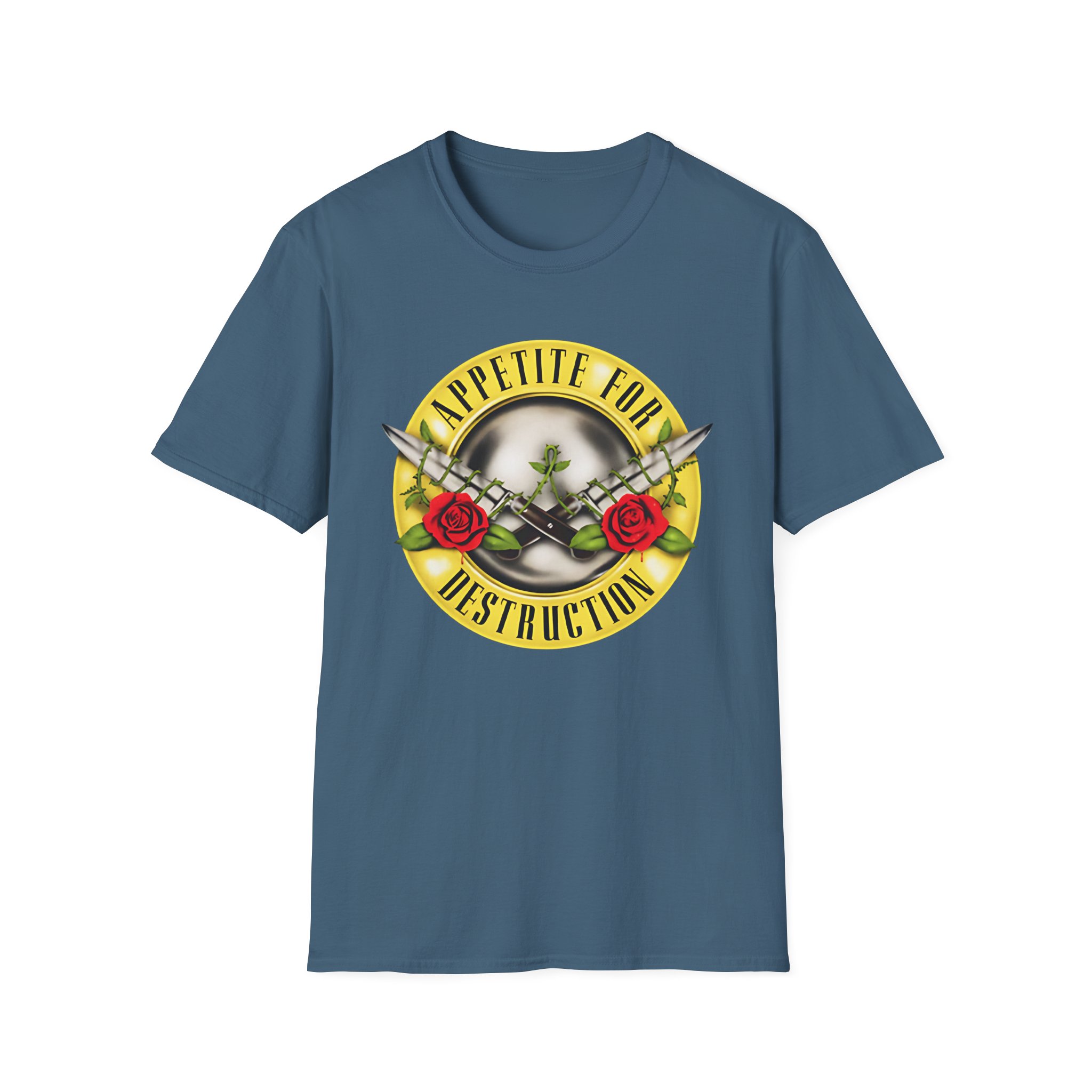 Guns N Roses Appetite for Destruction Knives Unisex Softstyle T-Shirt