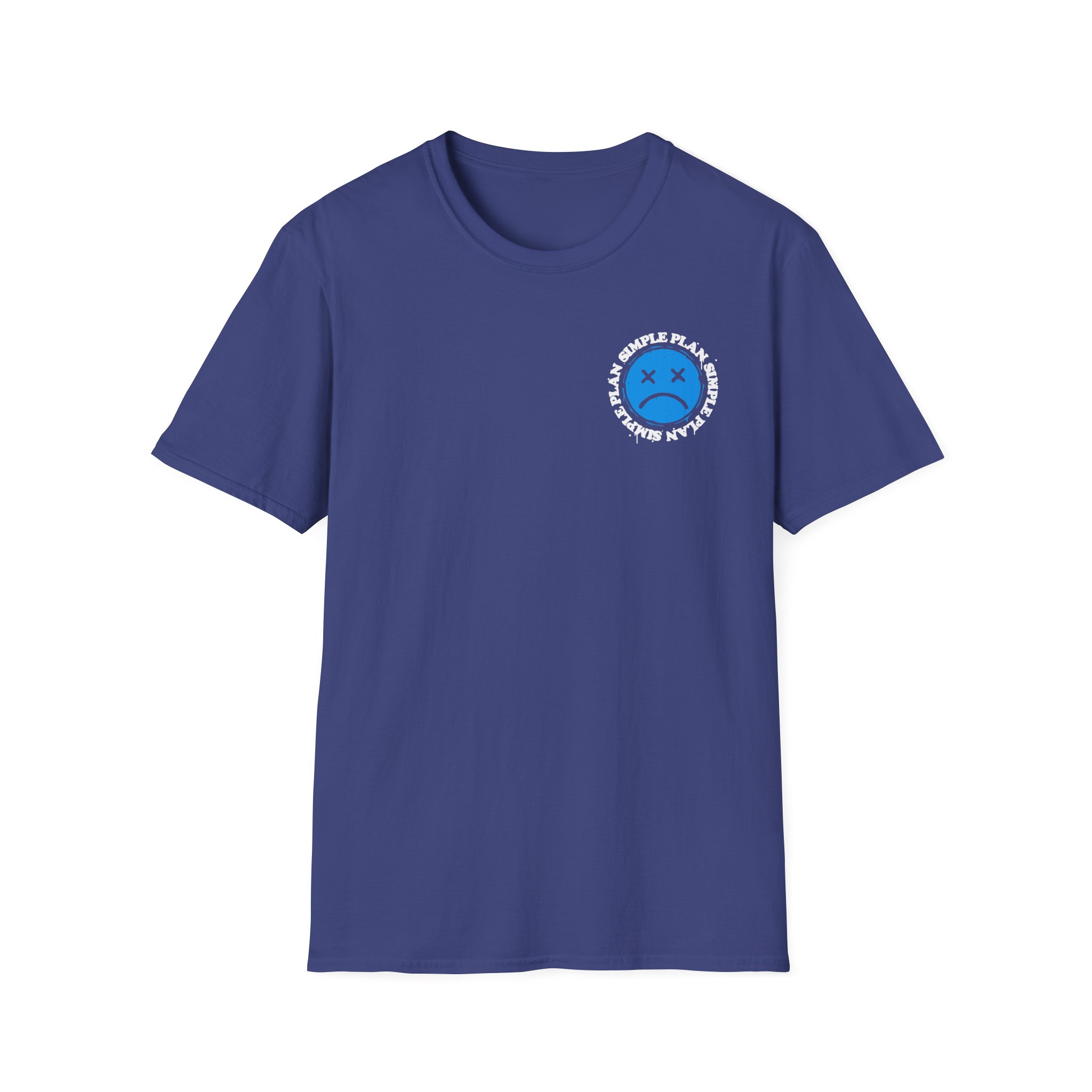 Simple Plan Sad Face Unisex Softstyle T-Shirt