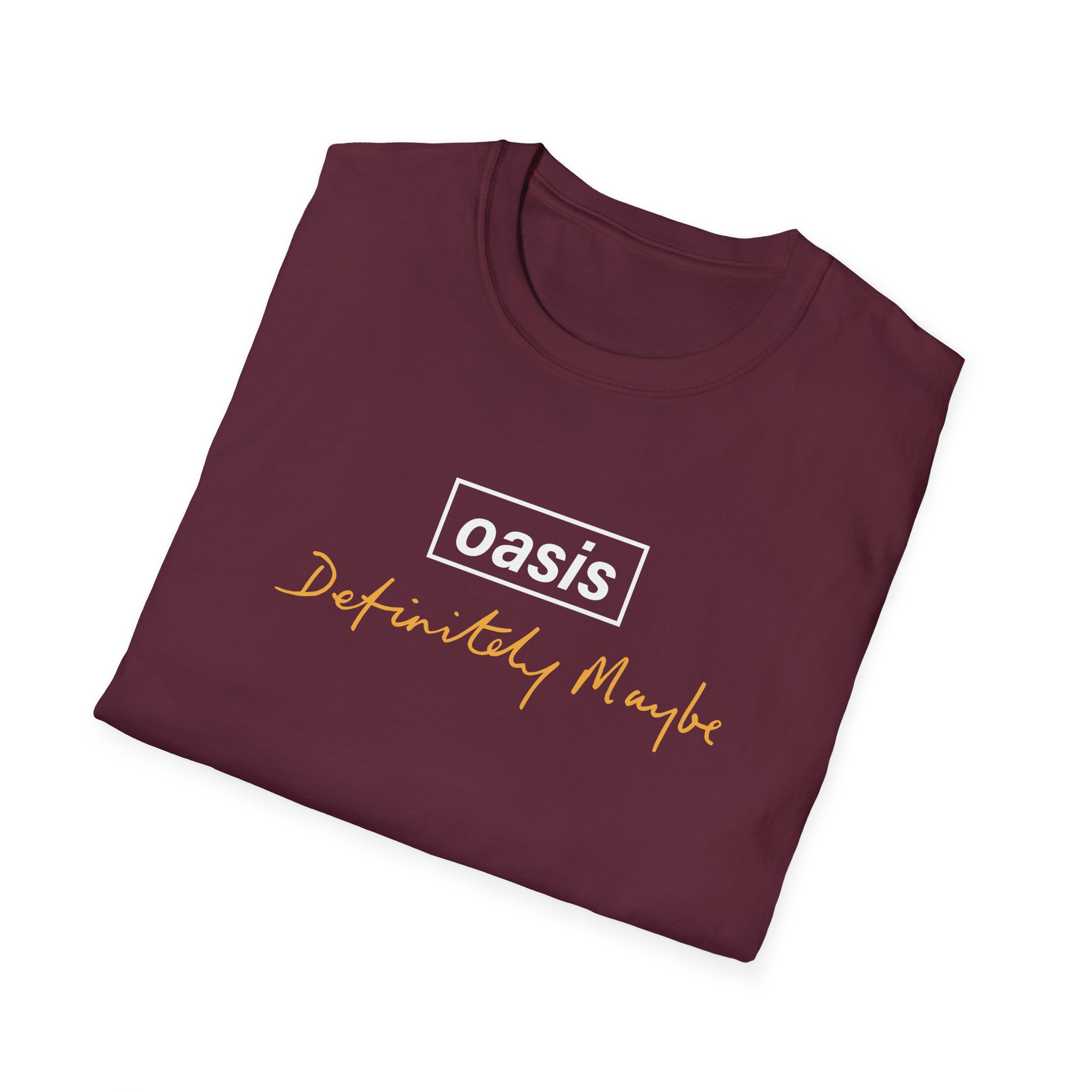 Oasis Definitely Maybe Tracklist Unisex Softstyle T-Shirt