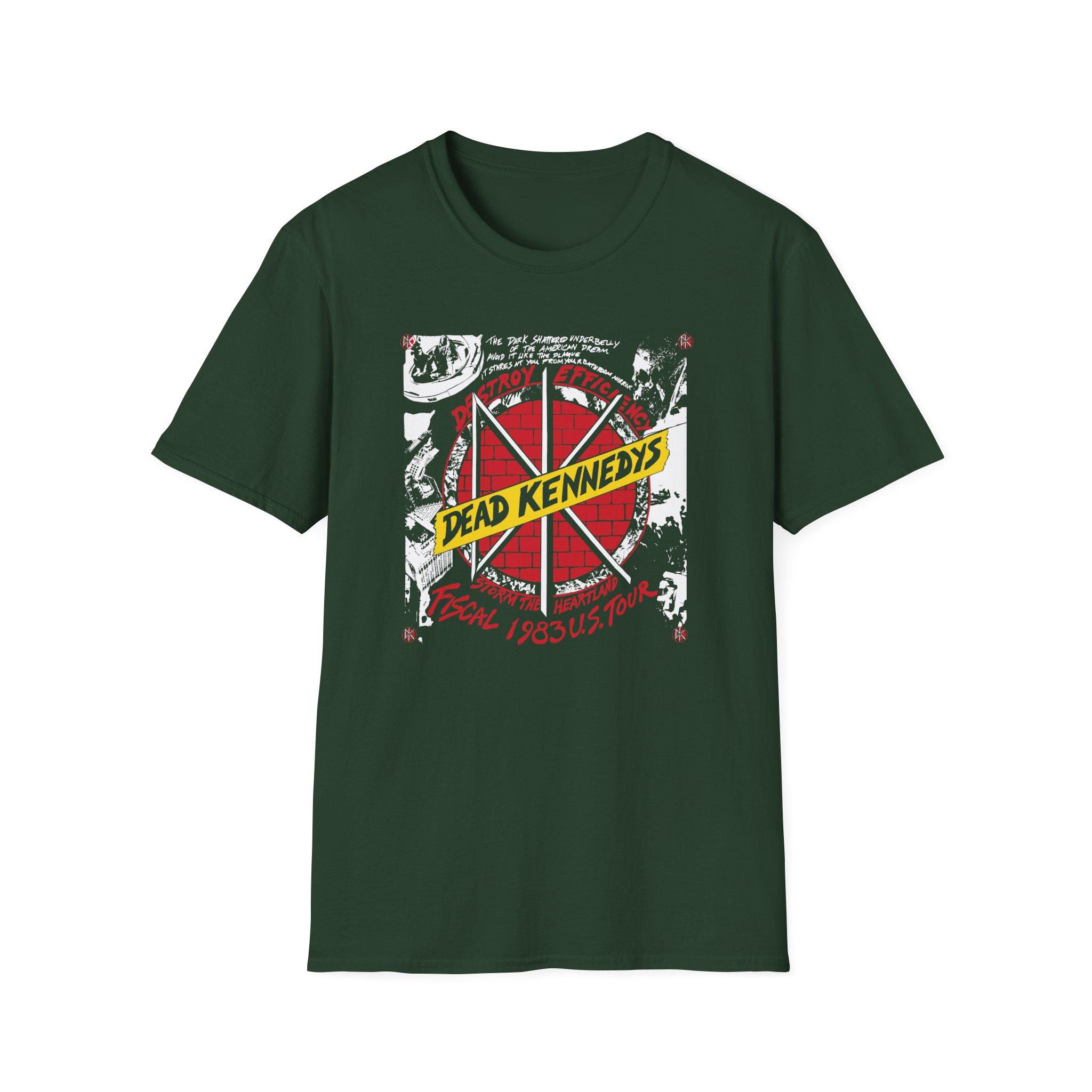 Dead Kennedys Destroy Efficiency 1983 Unisex Softstyle T-Shirt