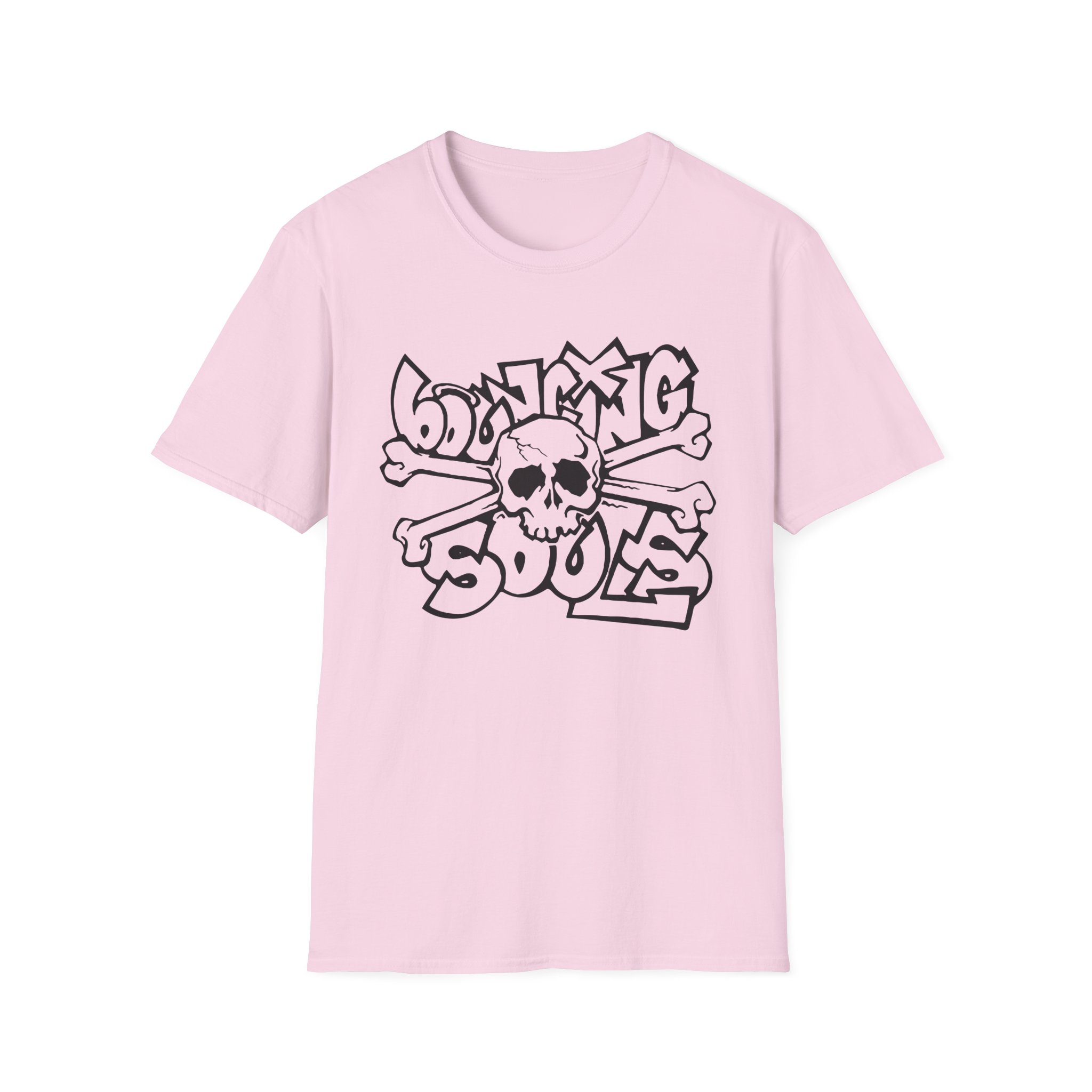 The Bouncing Souls Skull And Crossbones Unisex Softstyle T-Shirt