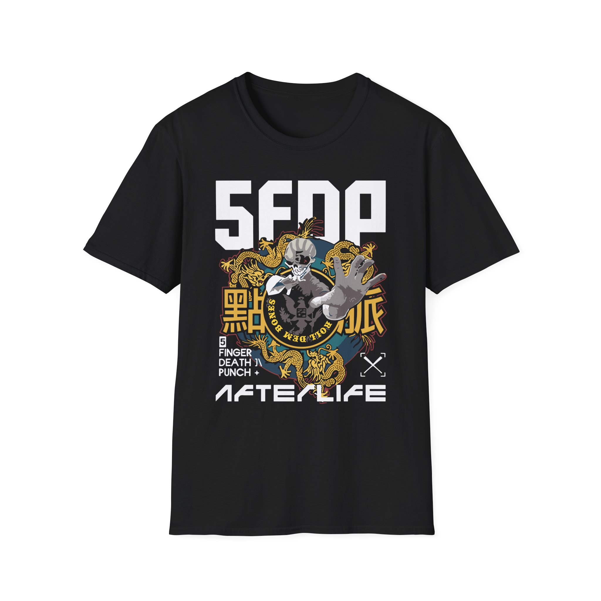 Five Finger Death Punch Roll Dem Bones Unisex Softstyle T-Shirt