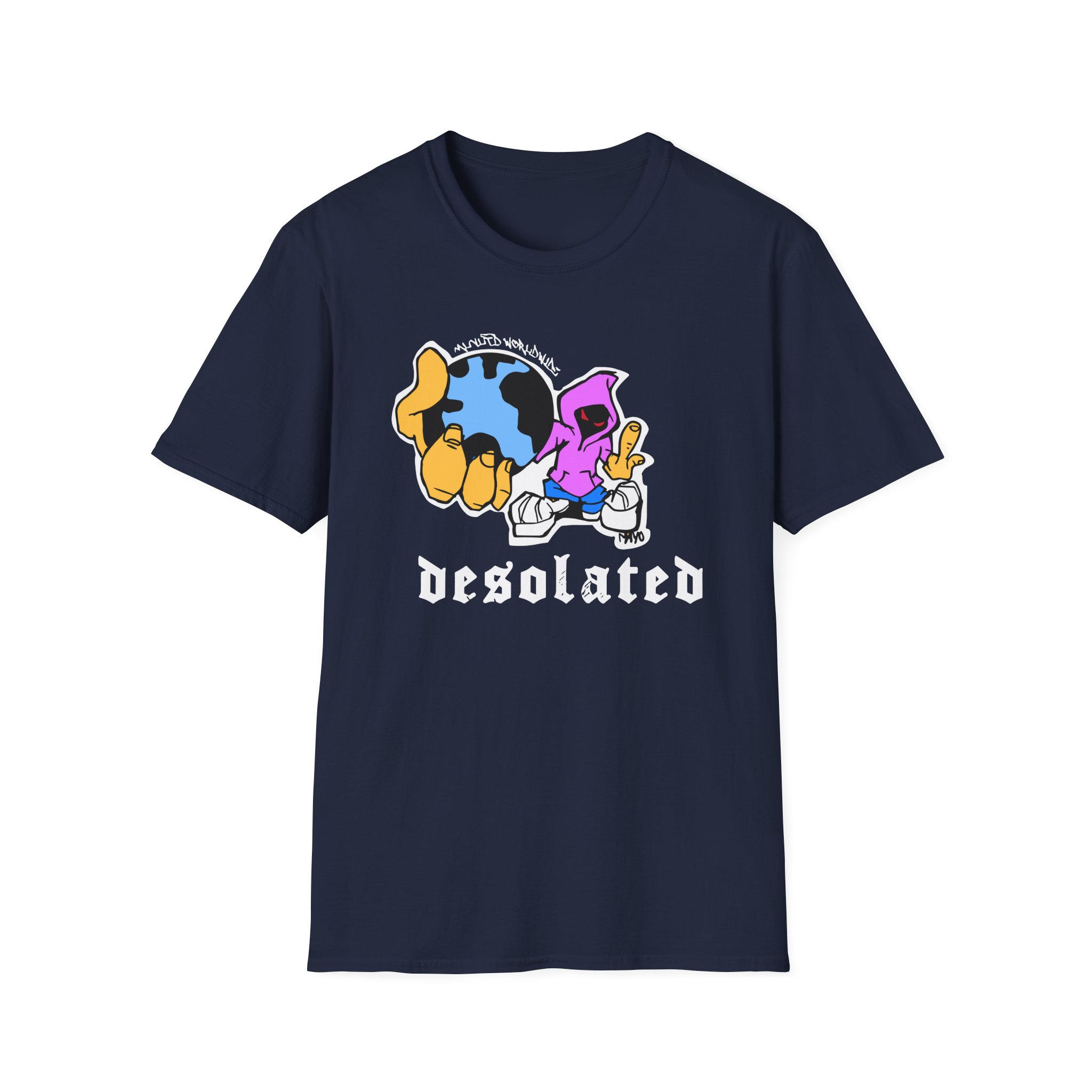 Desolated Globe Unisex Softstyle T-Shirt