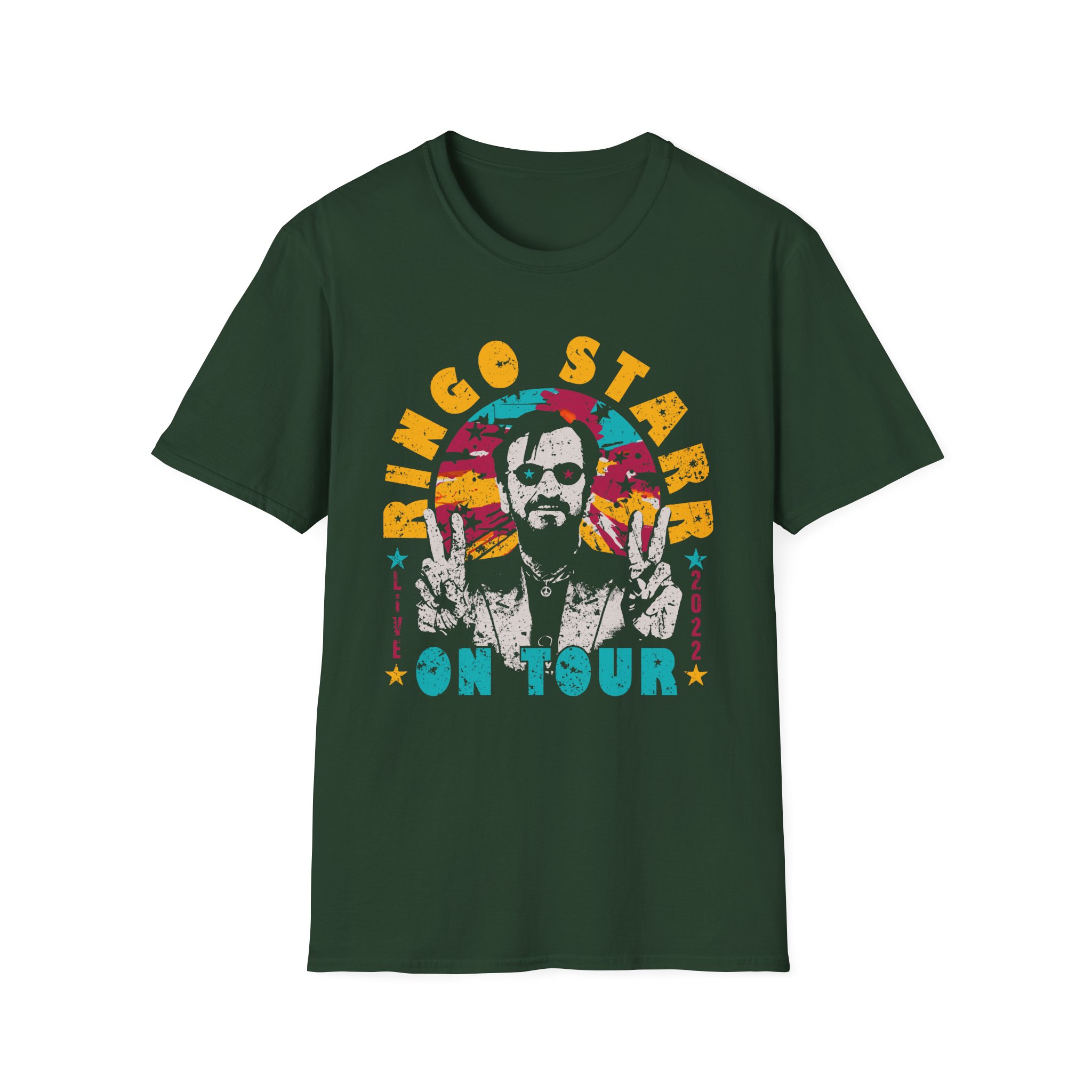 Ringo Starr Ringo on Tour Photo Unisex Softstyle T-Shirt