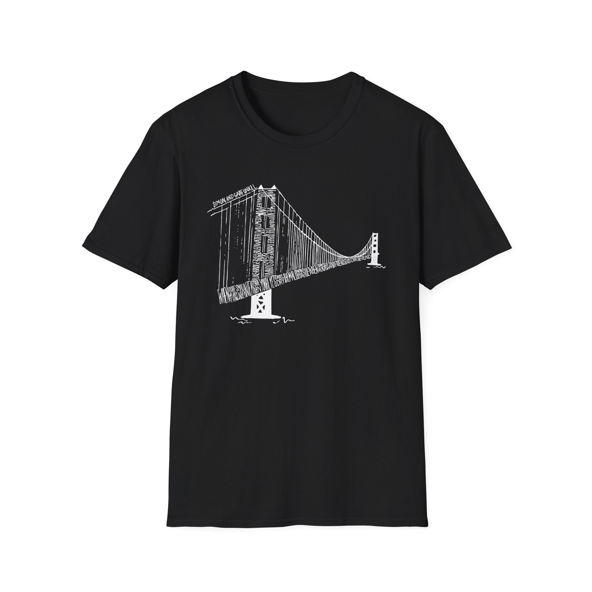 Simon and Garfunkel Bridge Unisex Softstyle T-Shirt