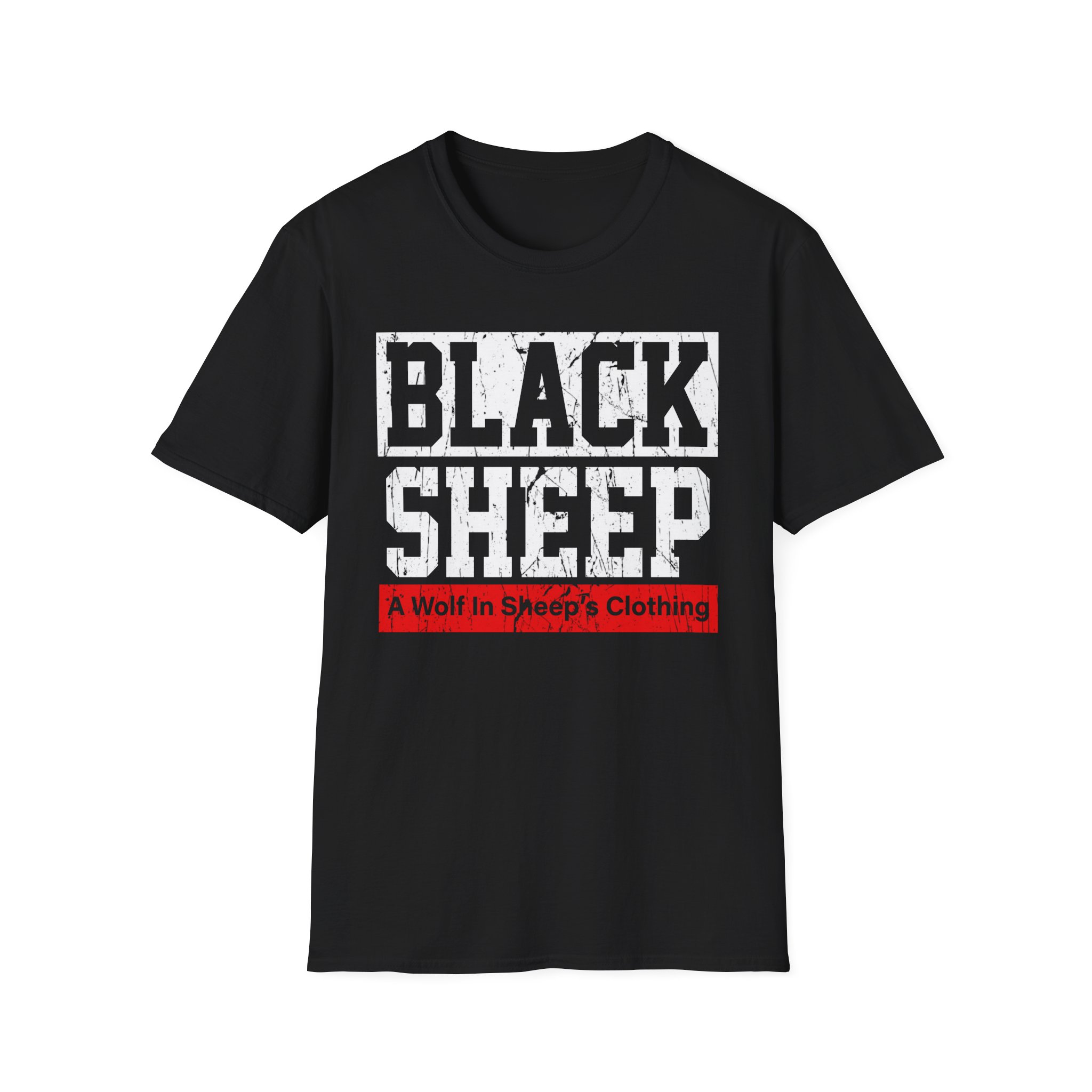 Black Sheep Wolf In Sheep's Unisex Softstyle T-Shirt
