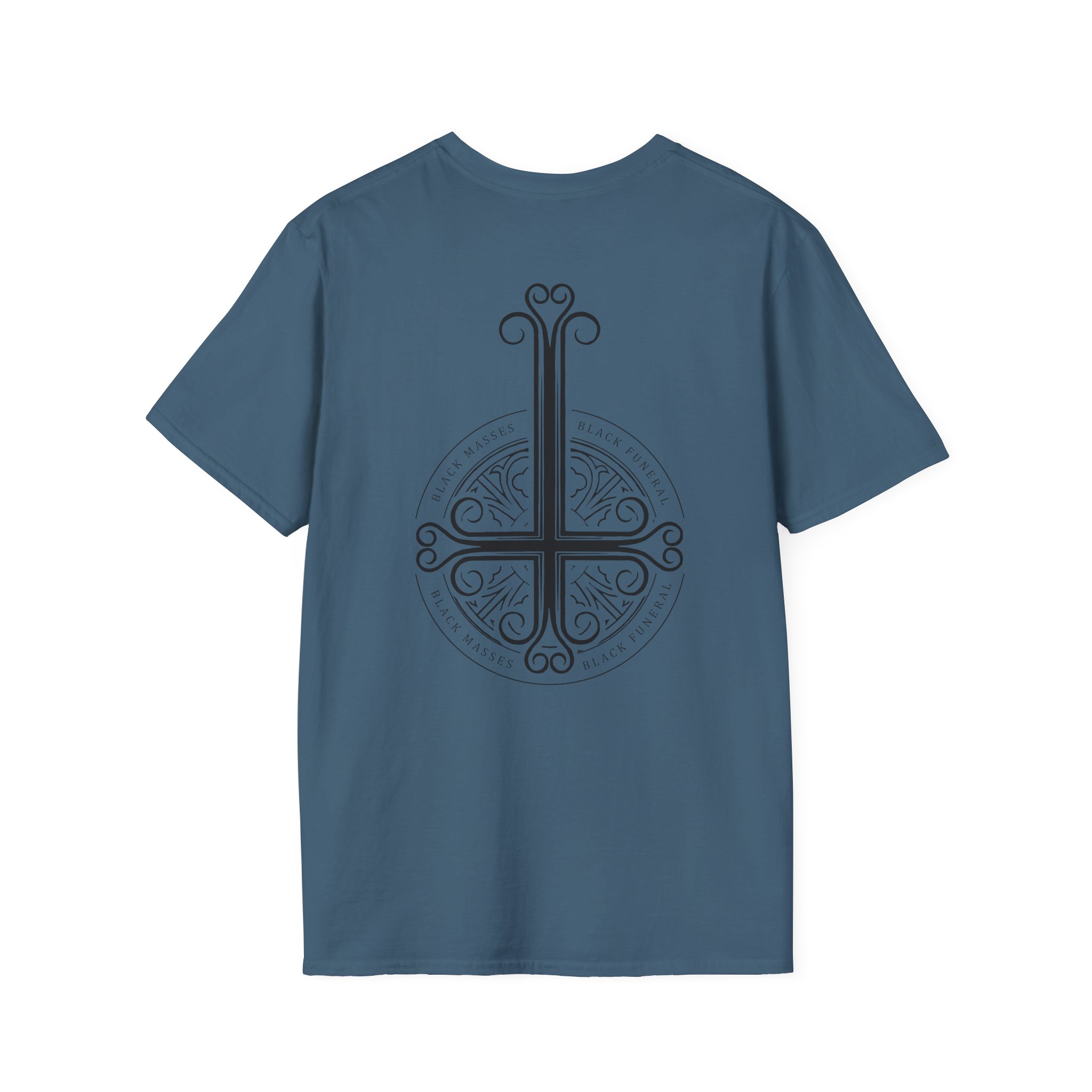 Mercyful Fate Black on Black Cross Unisex Softstyle T-Shirt