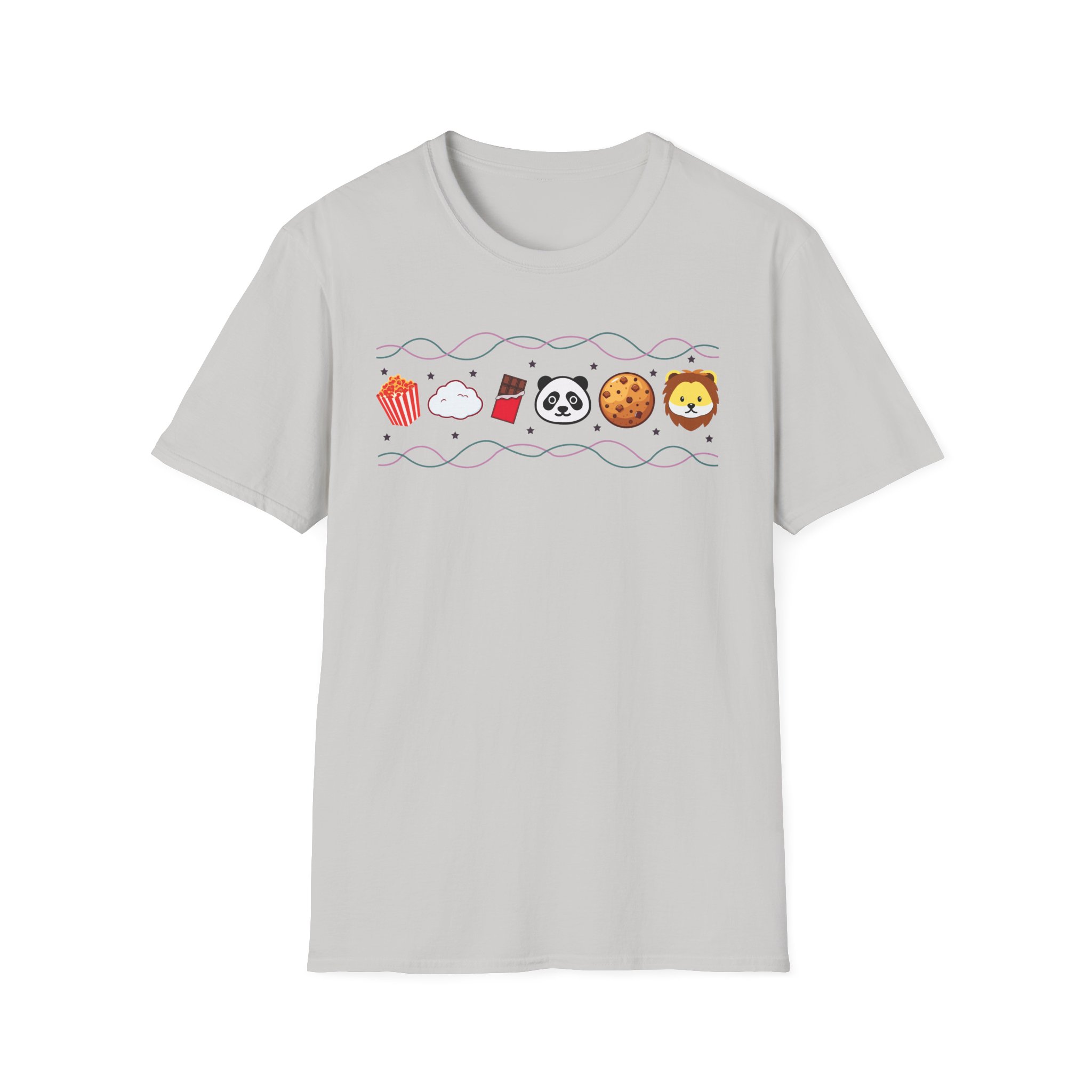 Harlow and Popcorn Emoji Unisex Softstyle T-Shirt