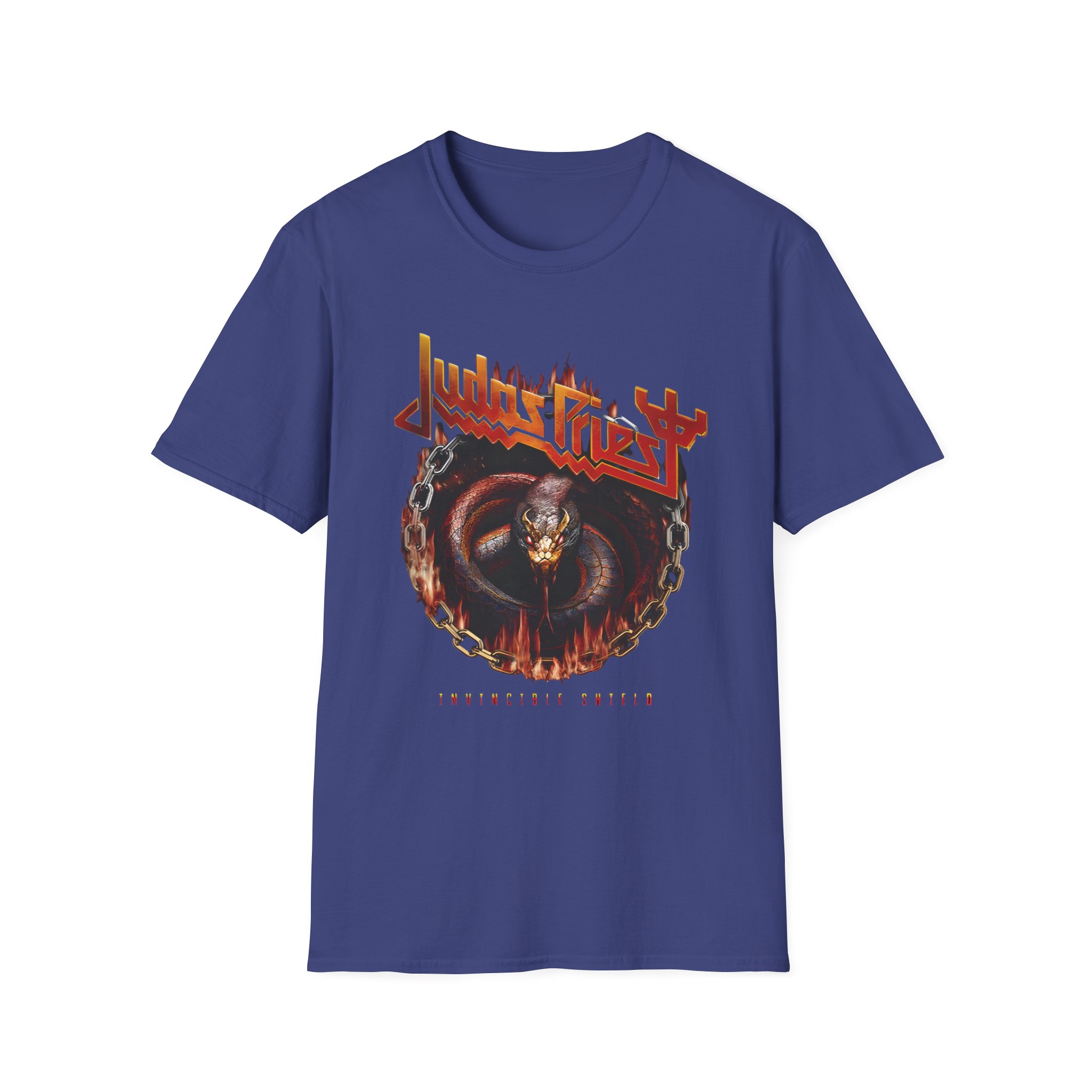 Judas Priest Invincible Shield Serpent Itin Unisex Softstyle T-Shirt
