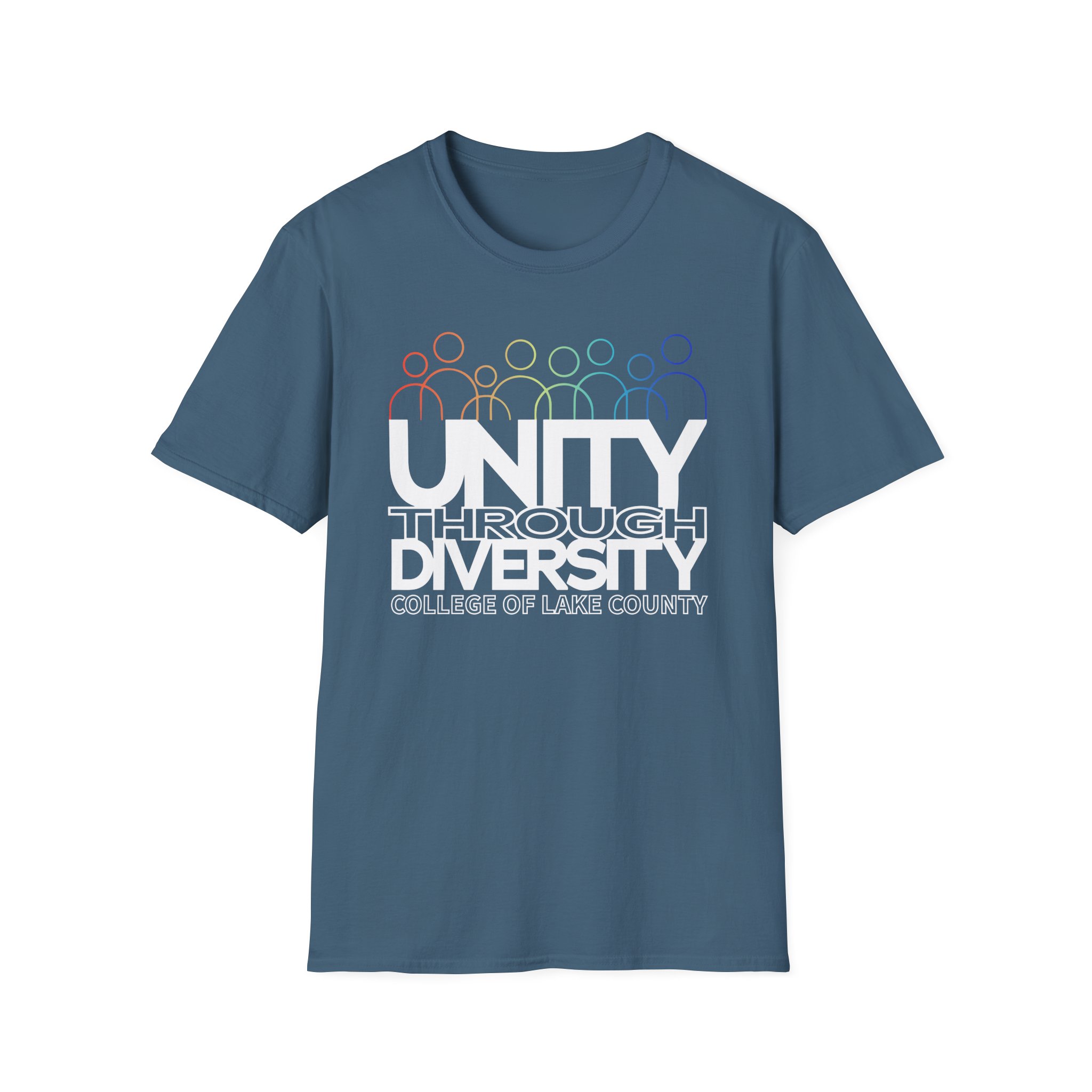 College Lake County Rainbow Equality Unisex Softstyle T-Shirt