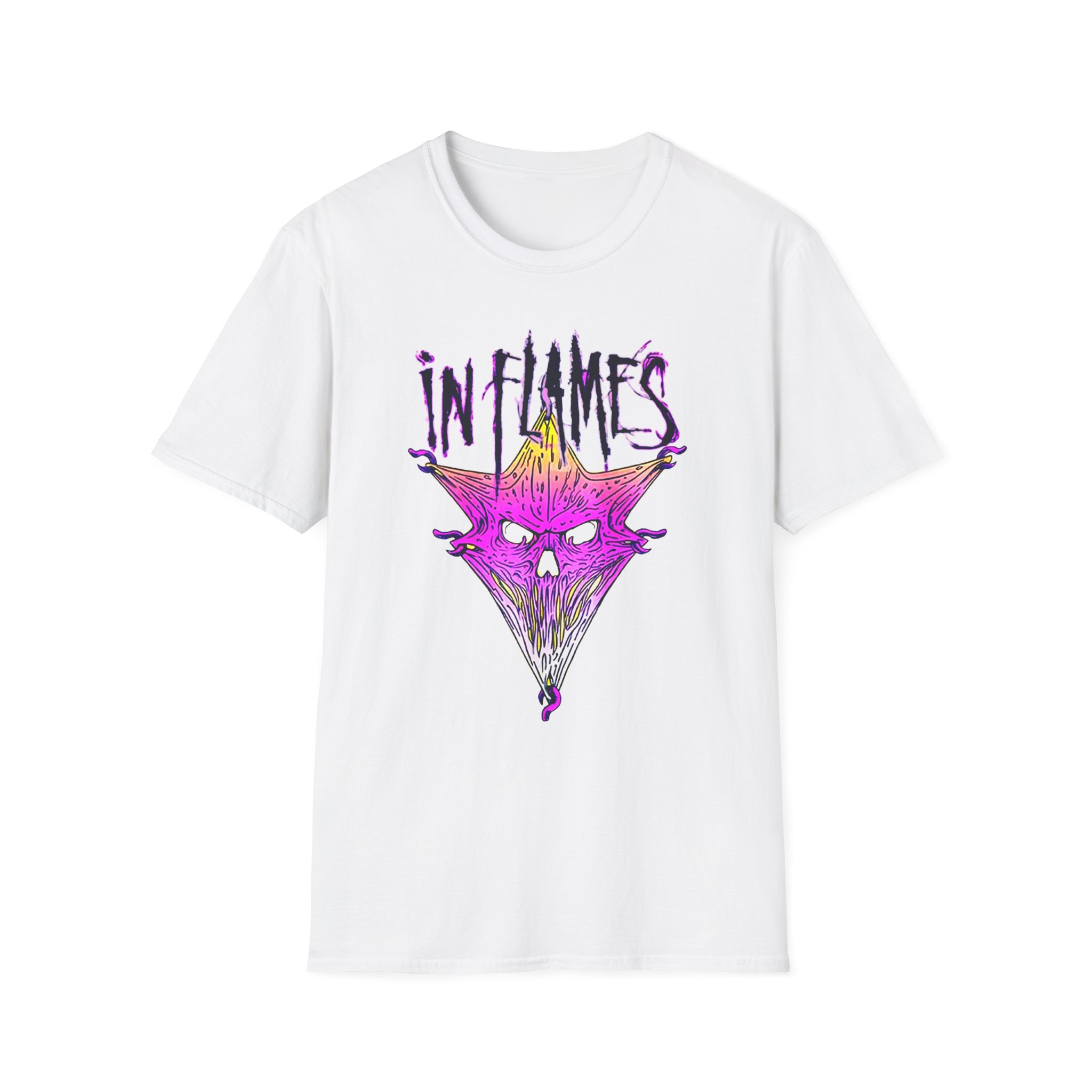 In Flames Pierced Jester Unisex Softstyle T-Shirt
