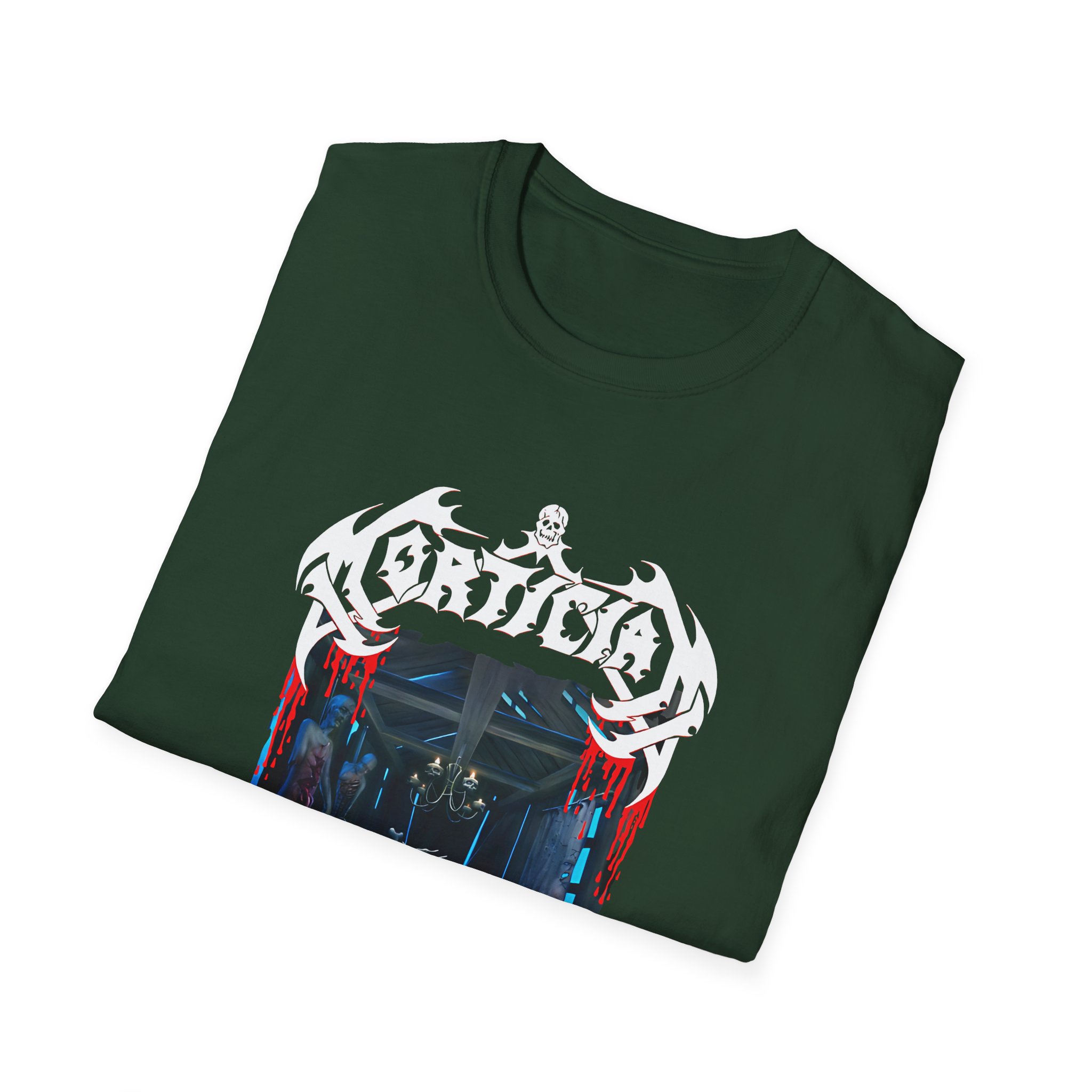 Mortician Hacked Up for Barbecue Unisex Softstyle T-Shirt