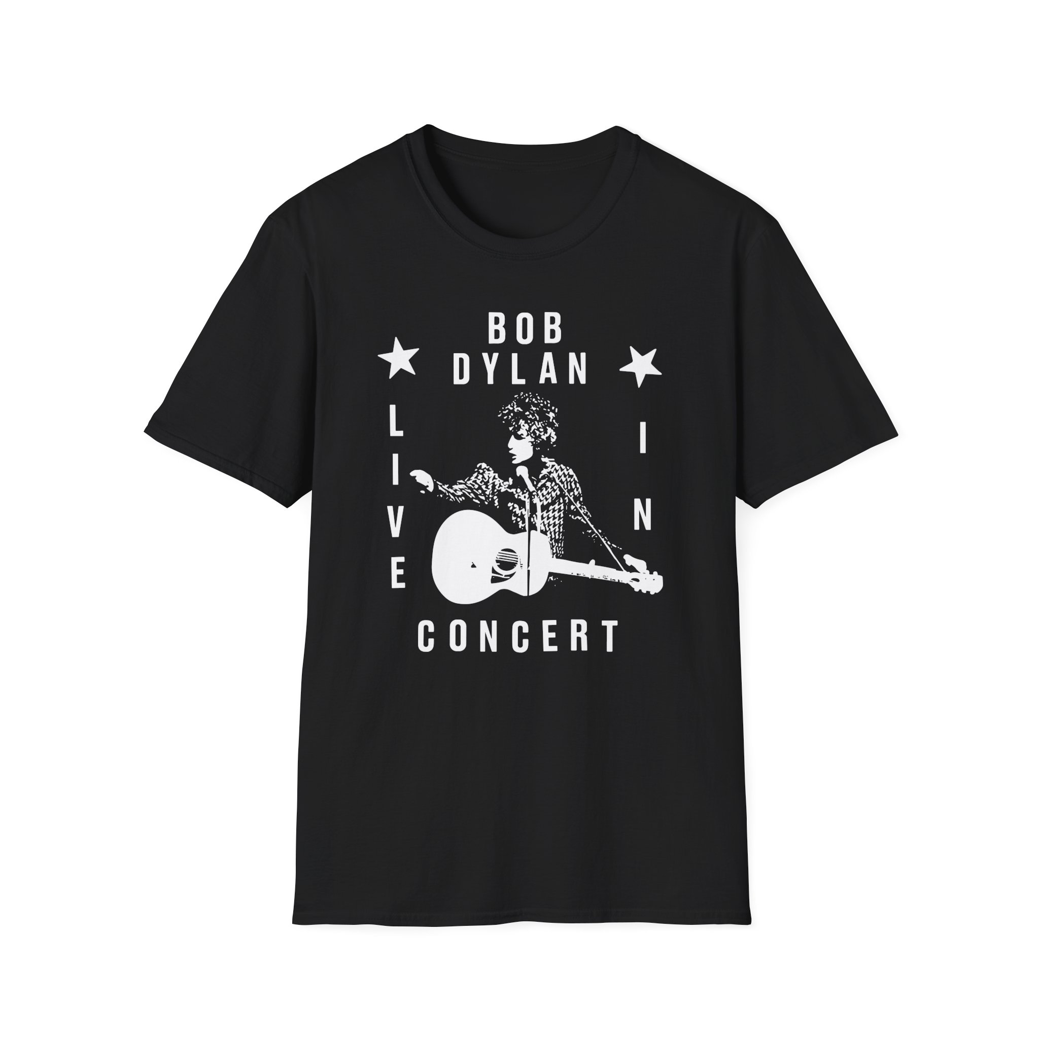 Bob Dylan Live In Concert Unisex Softstyle T-Shirt