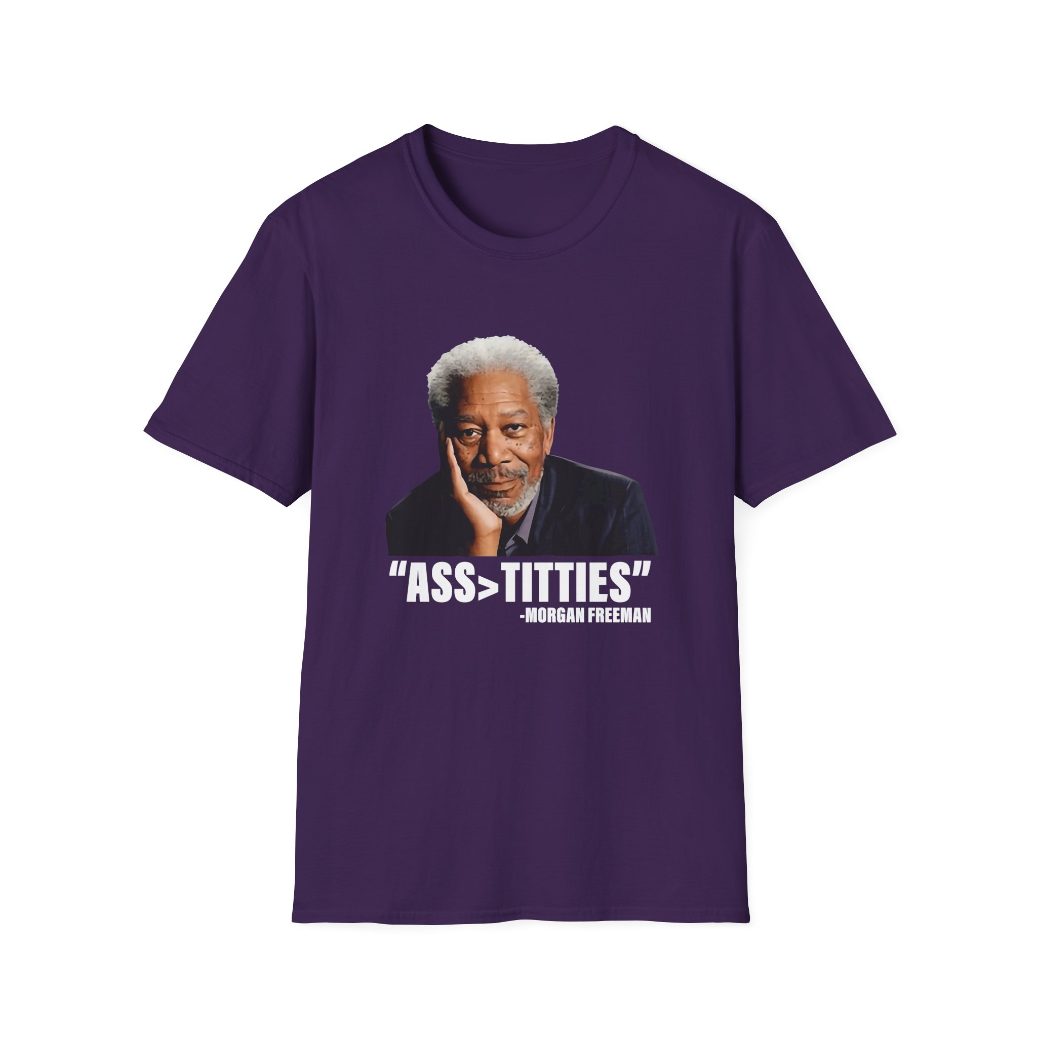 Morgan Freeman Ass Bigger Titties Unisex Softstyle T-Shirt